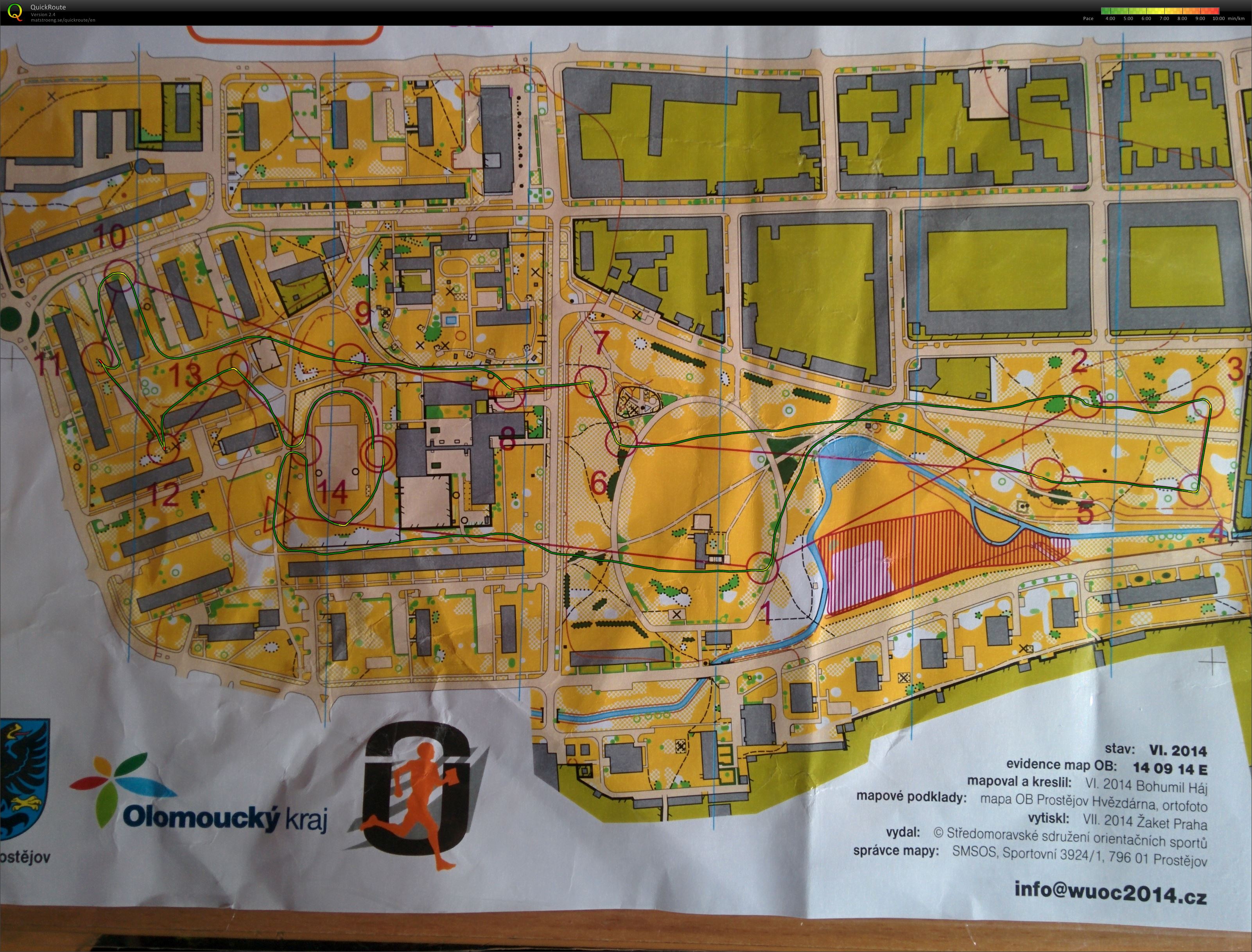 WUOC Sprint Relay Test race (2014-08-11)