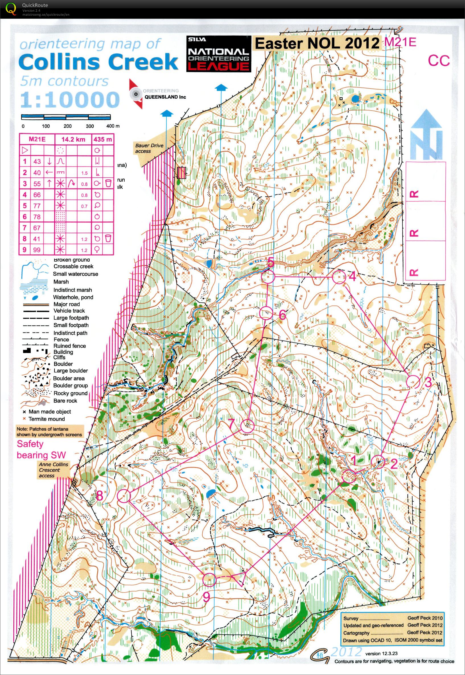 2012 National Orienteering League Race 10 part 1 (15/04/2012)