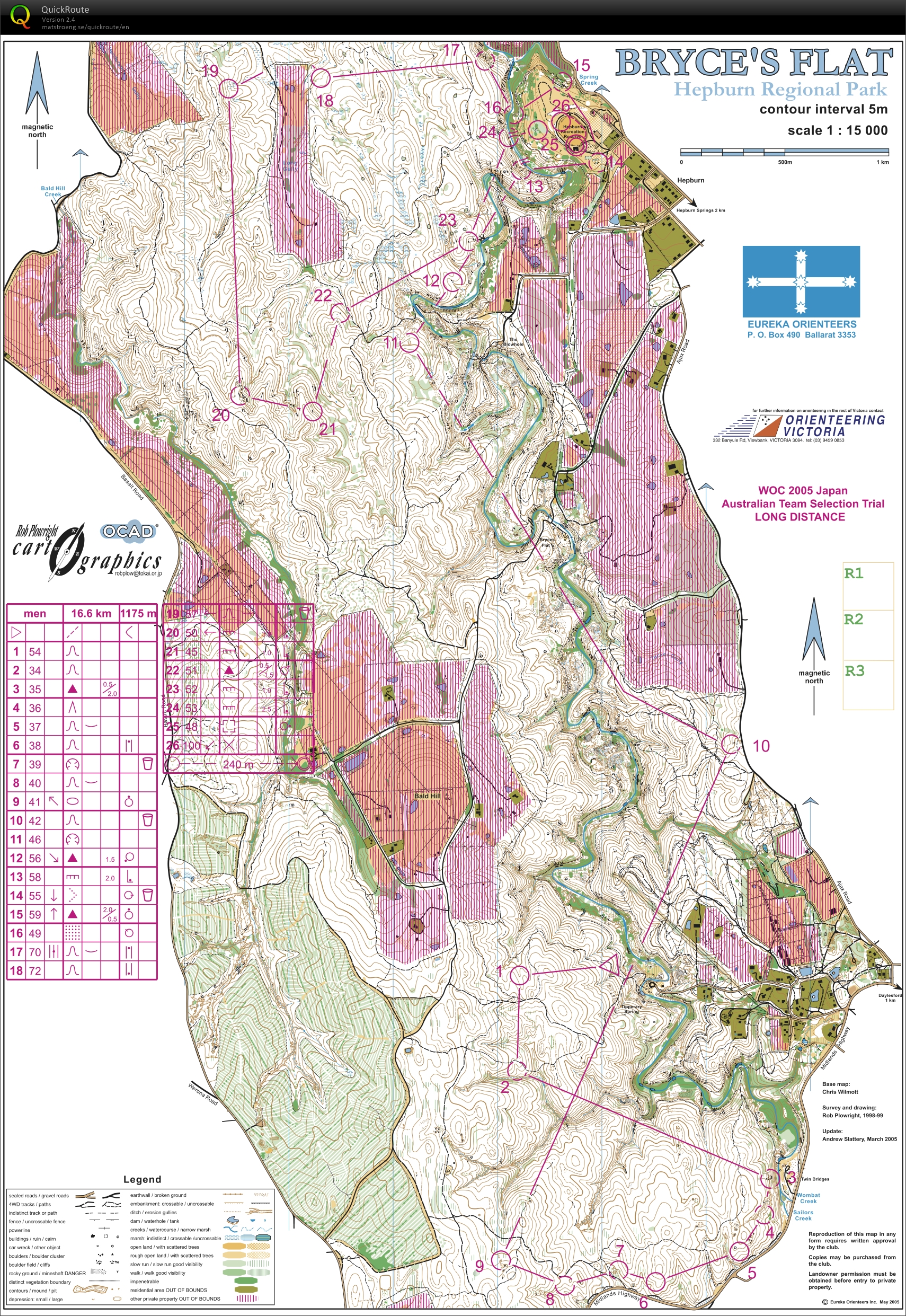 2005 Australian Woc Long Distance Selection Trial Rerun (25.01.2015)