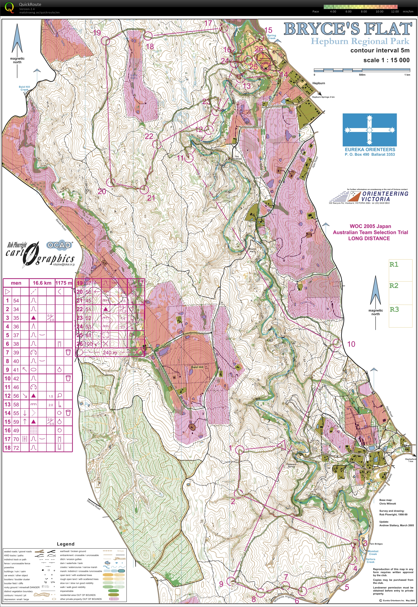 2005 Australian Woc Long Distance Selection Trial Rerun (25.01.2015)
