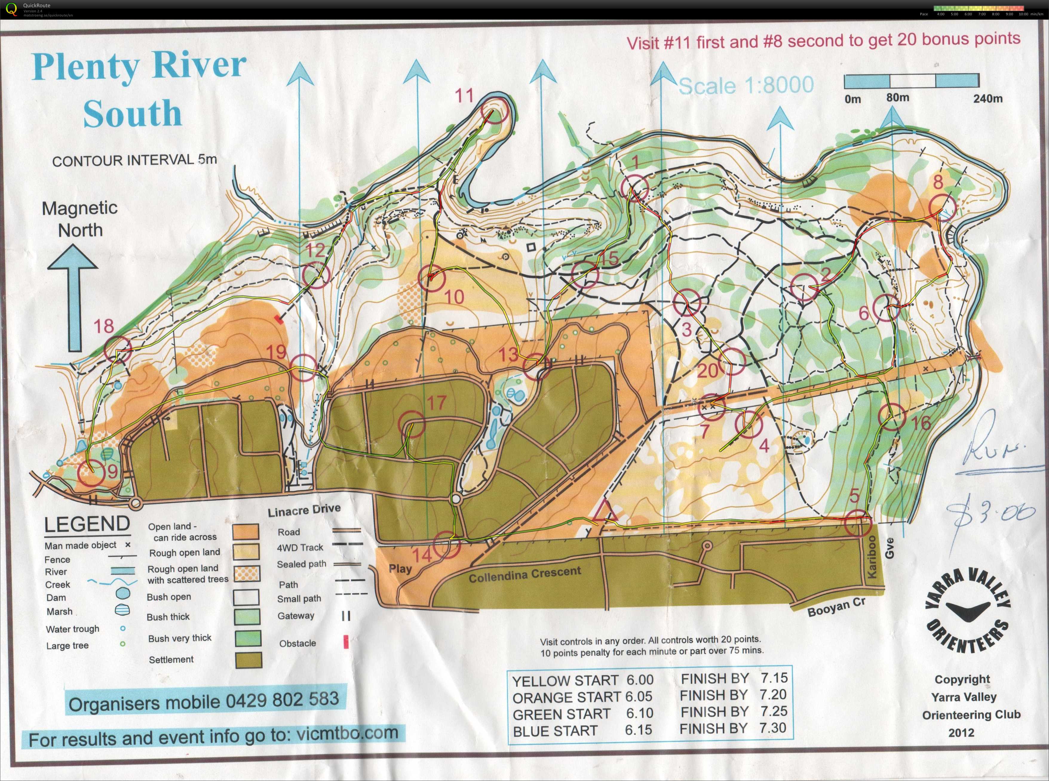 Running on an MTBO event (08/02/2015)