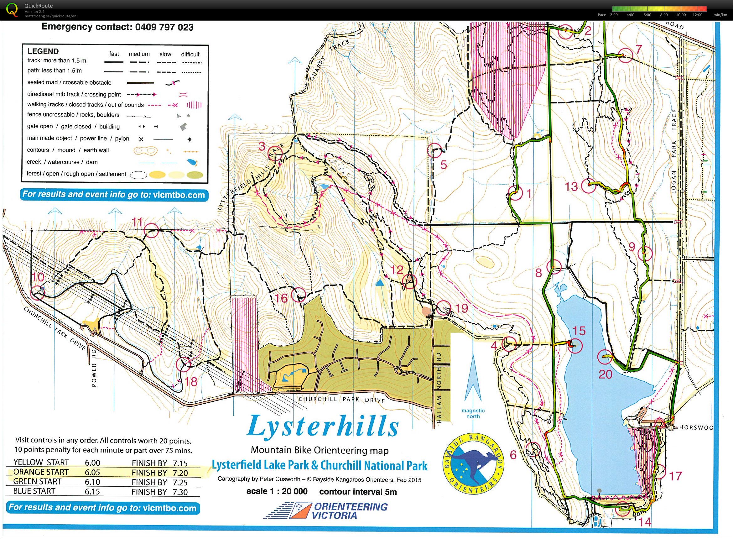 Lysterfield MTBO Summer 75 Series (21-02-2015)