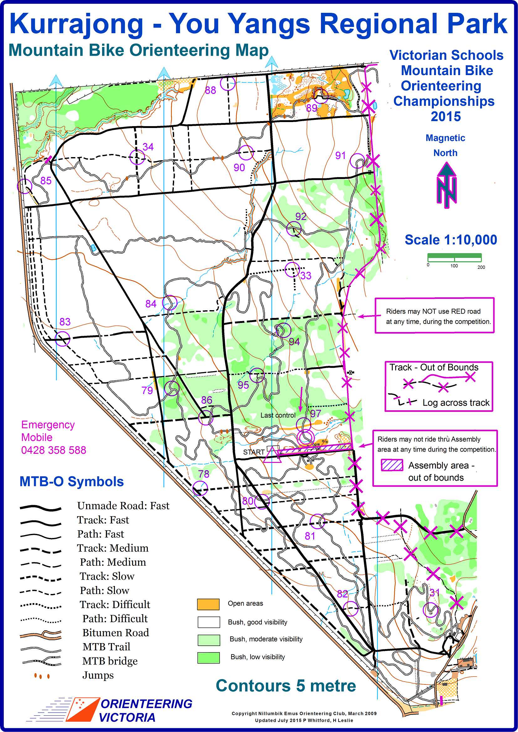 Vic Schools MTBO champs (2015-08-14)