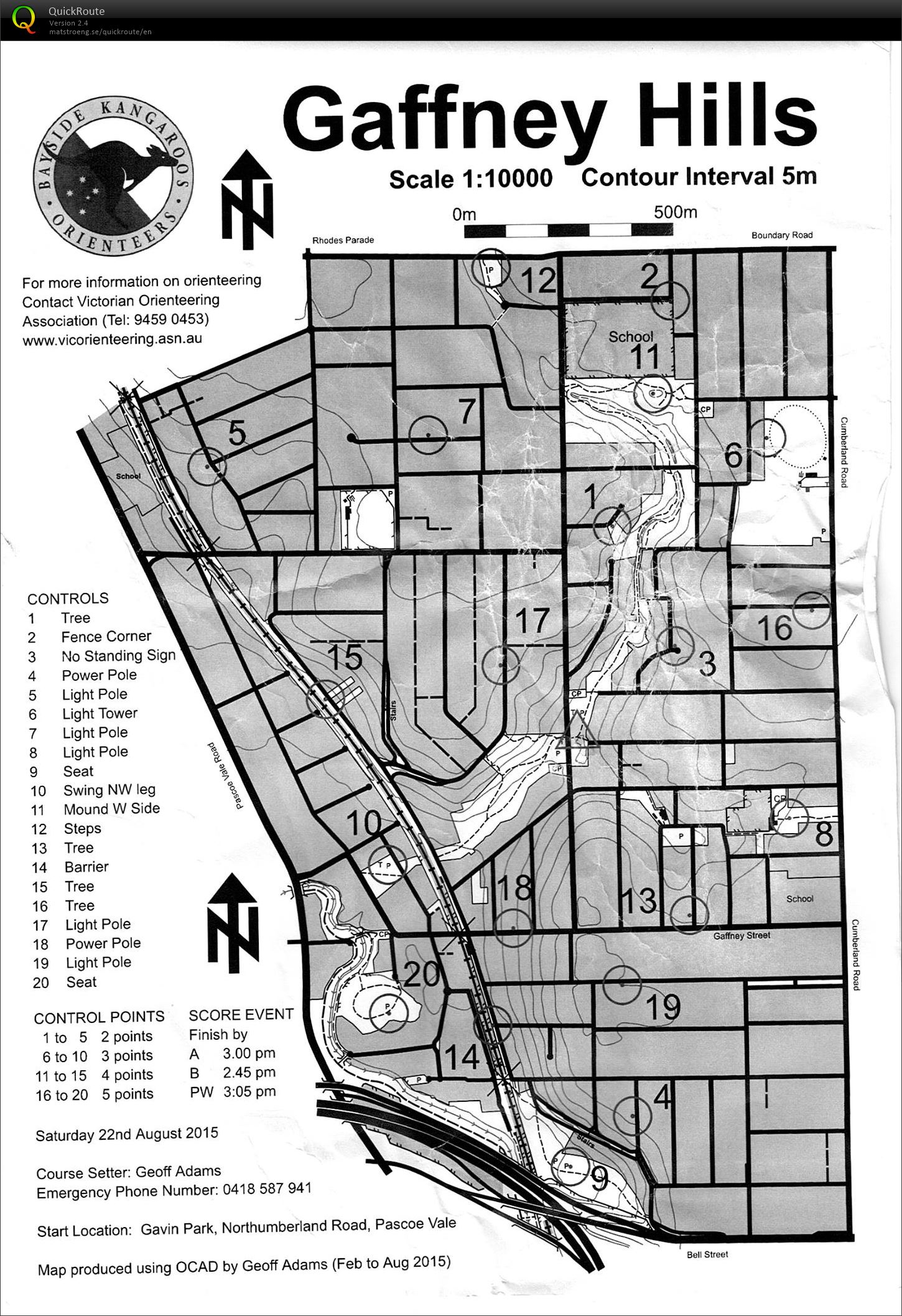 Park & Street Saturday Series (22/08/2015)