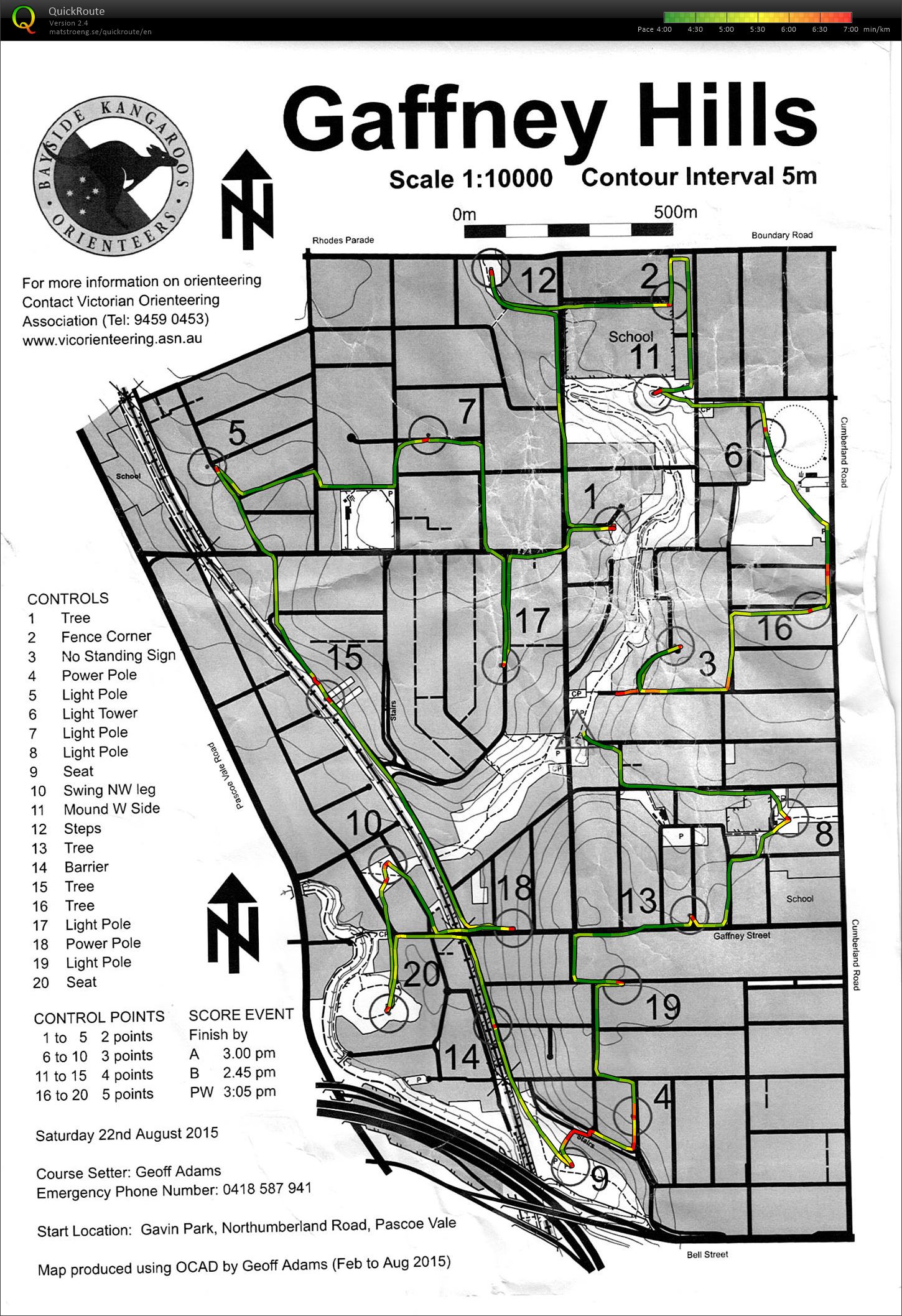 Park & Street Saturday Series (22/08/2015)