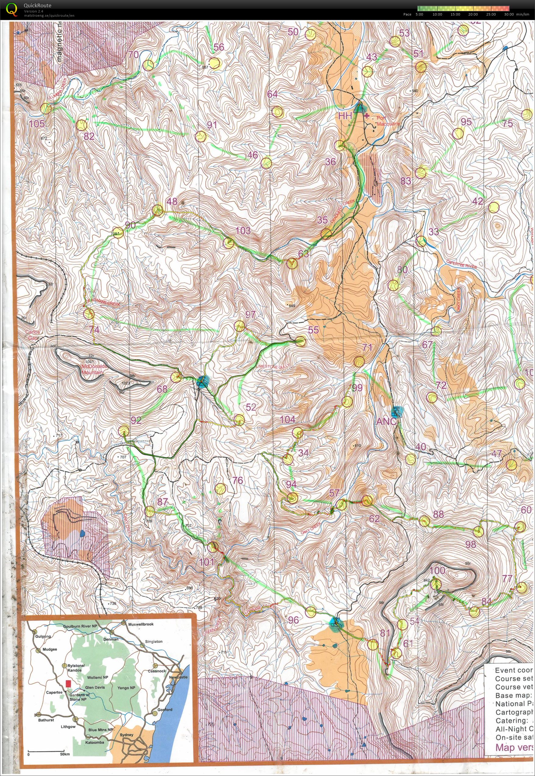 Aust Rogaining Champs (10/10/2015)