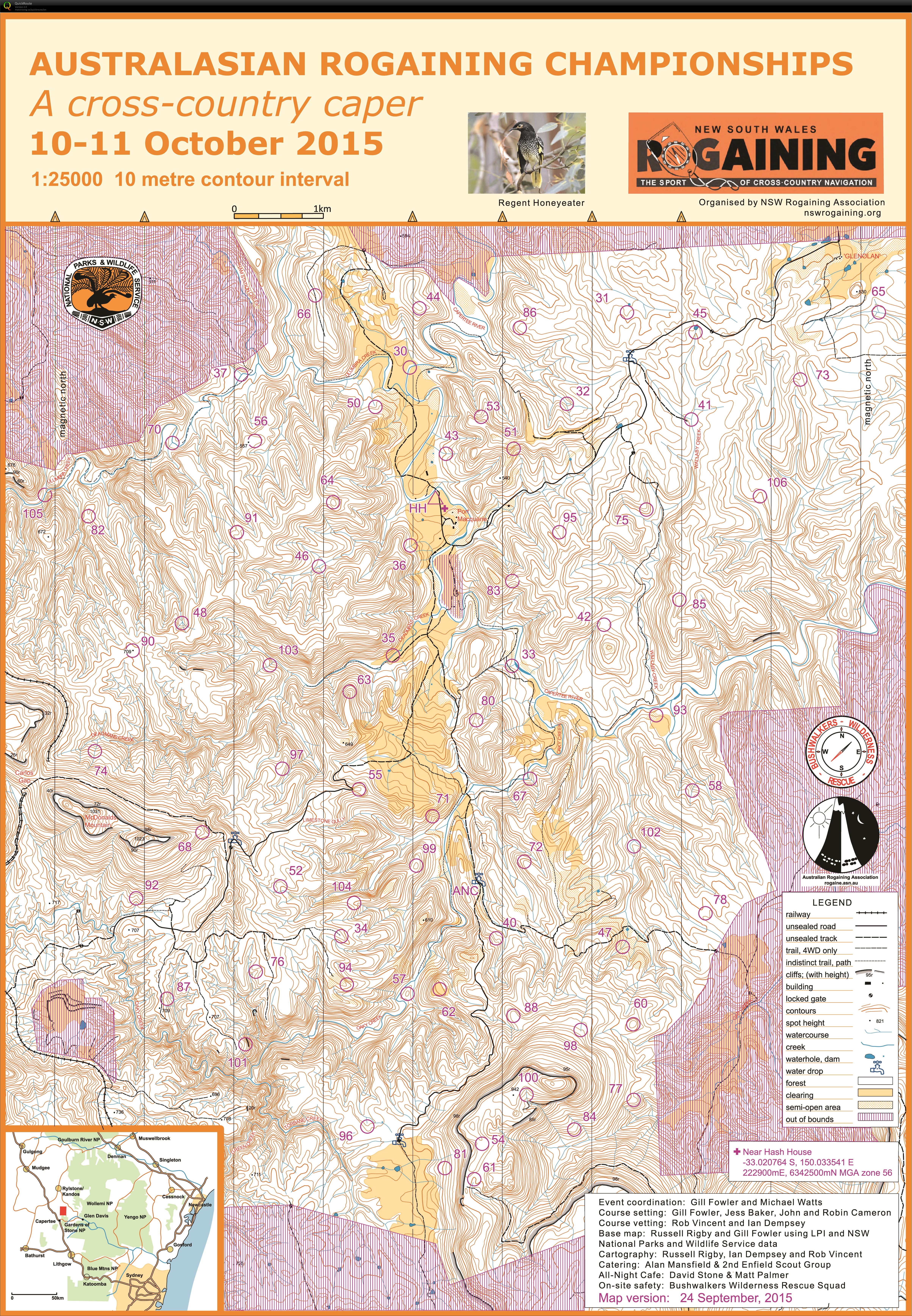 2015 Australiasian 24hr Rogaining Championships (2015-10-10)