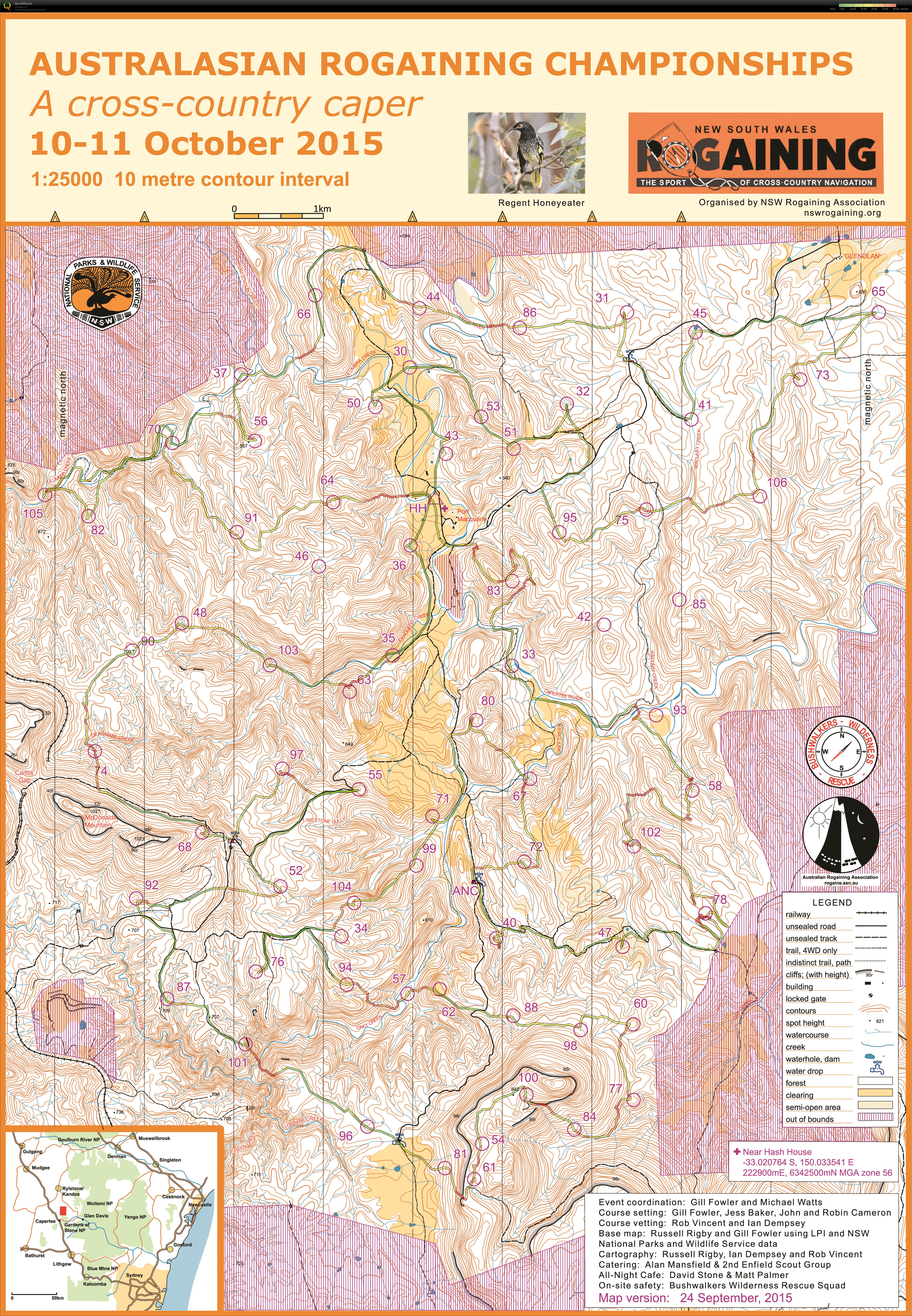 2015 Australiasian 24hr Rogaining Championships (2015-10-10)
