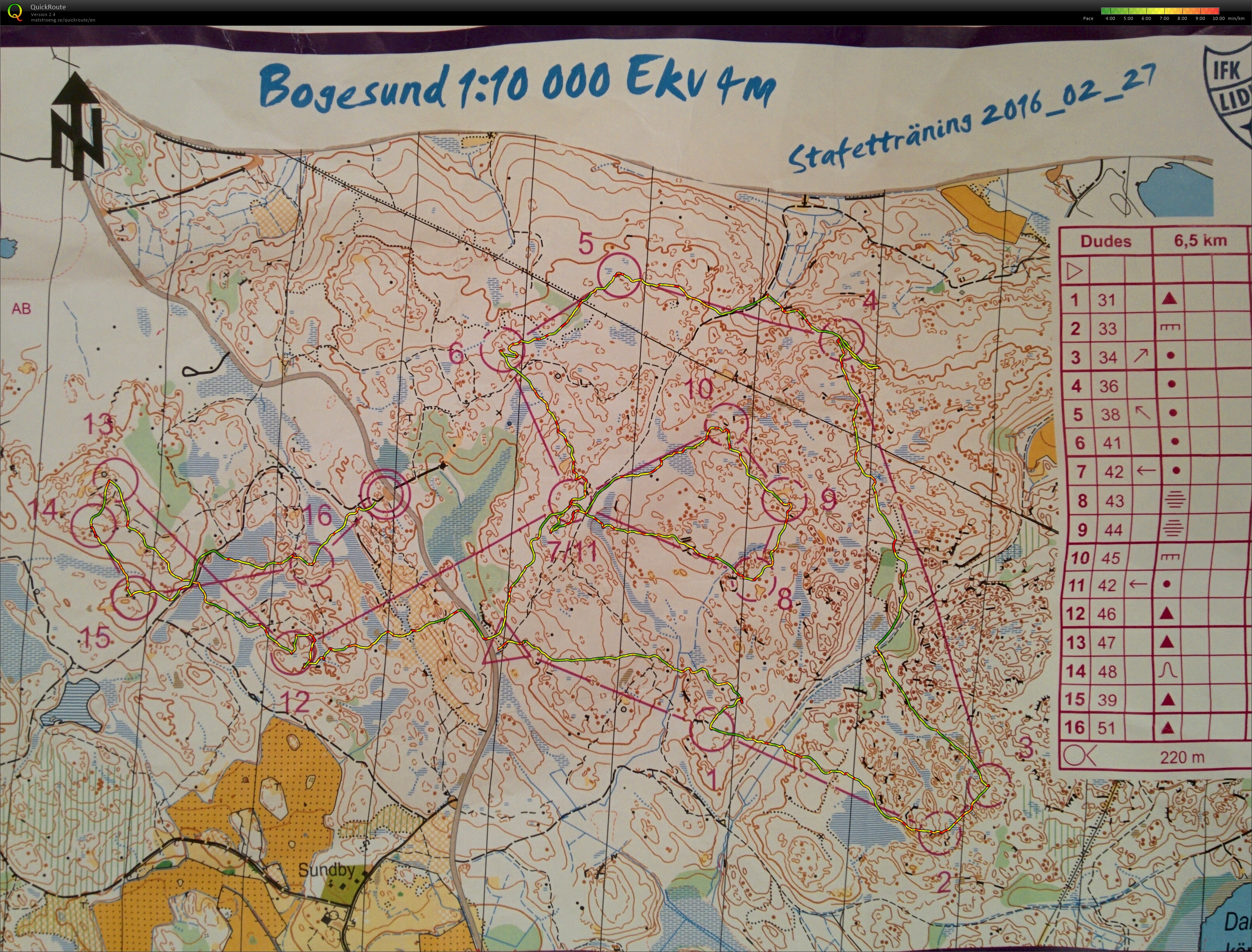 Lidingo training #1 (27-02-2016)