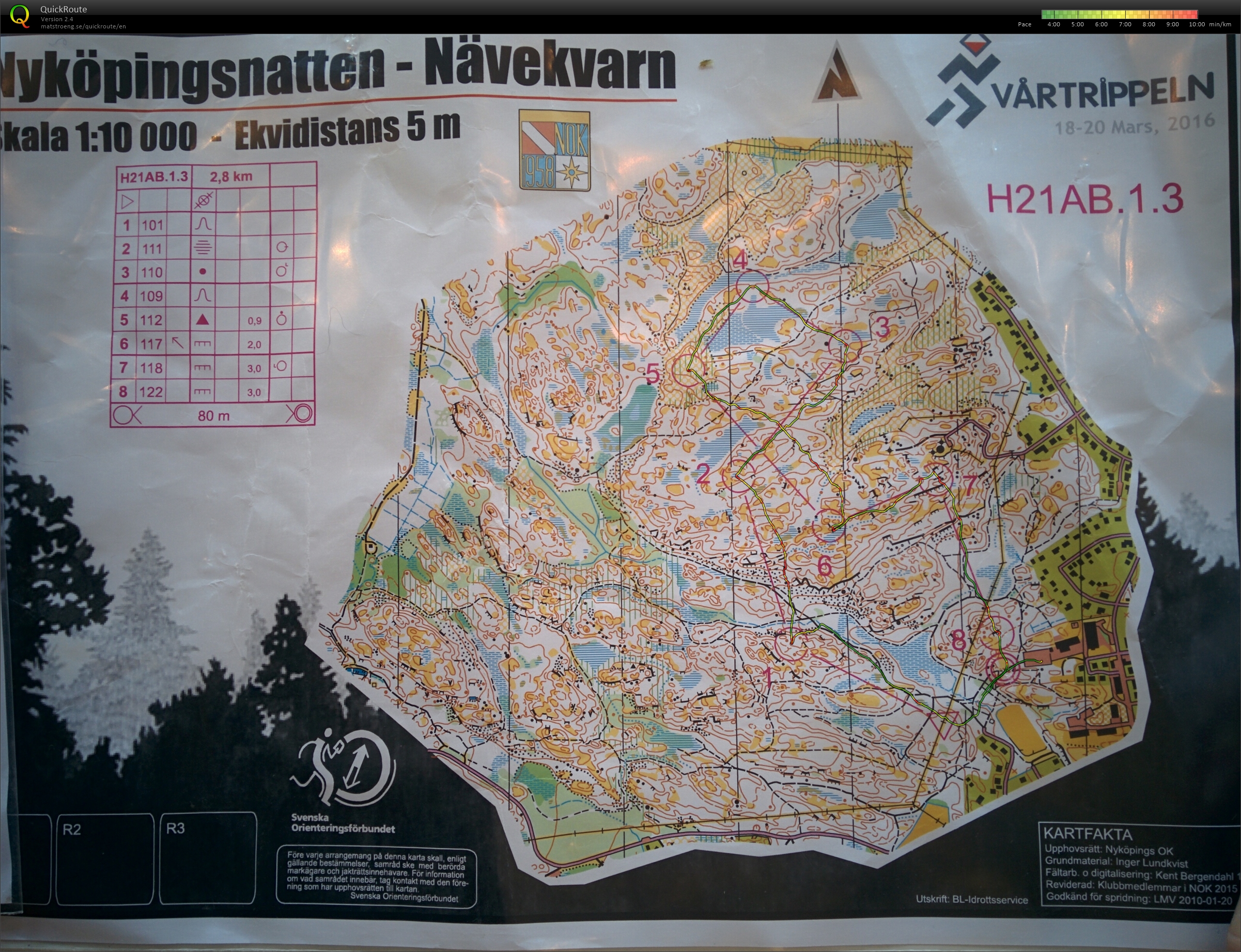 Nyköpingsnatten leg 1 (2016-03-19)
