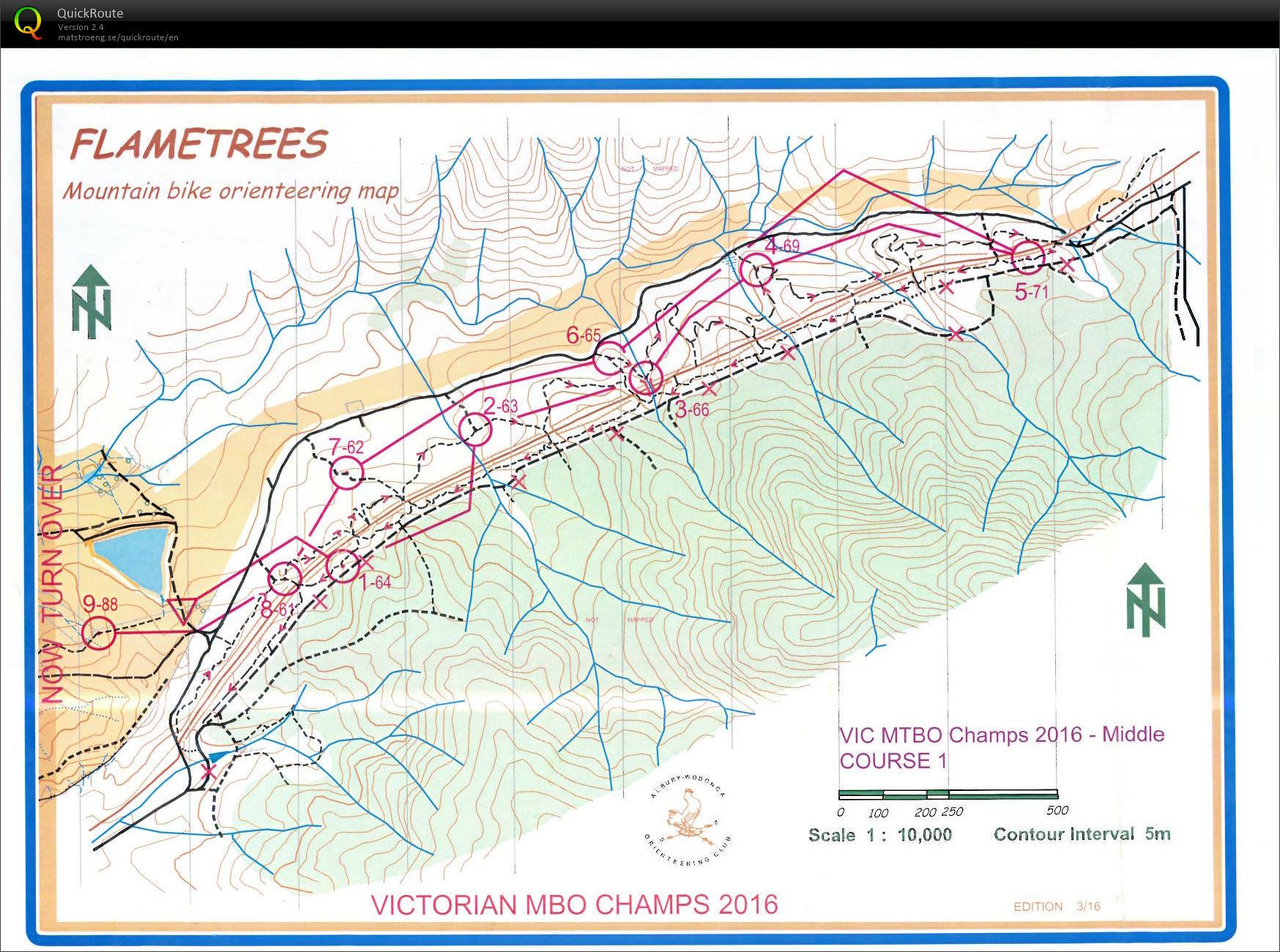 Vic MTBO Middle Champs map1 (16.04.2016)