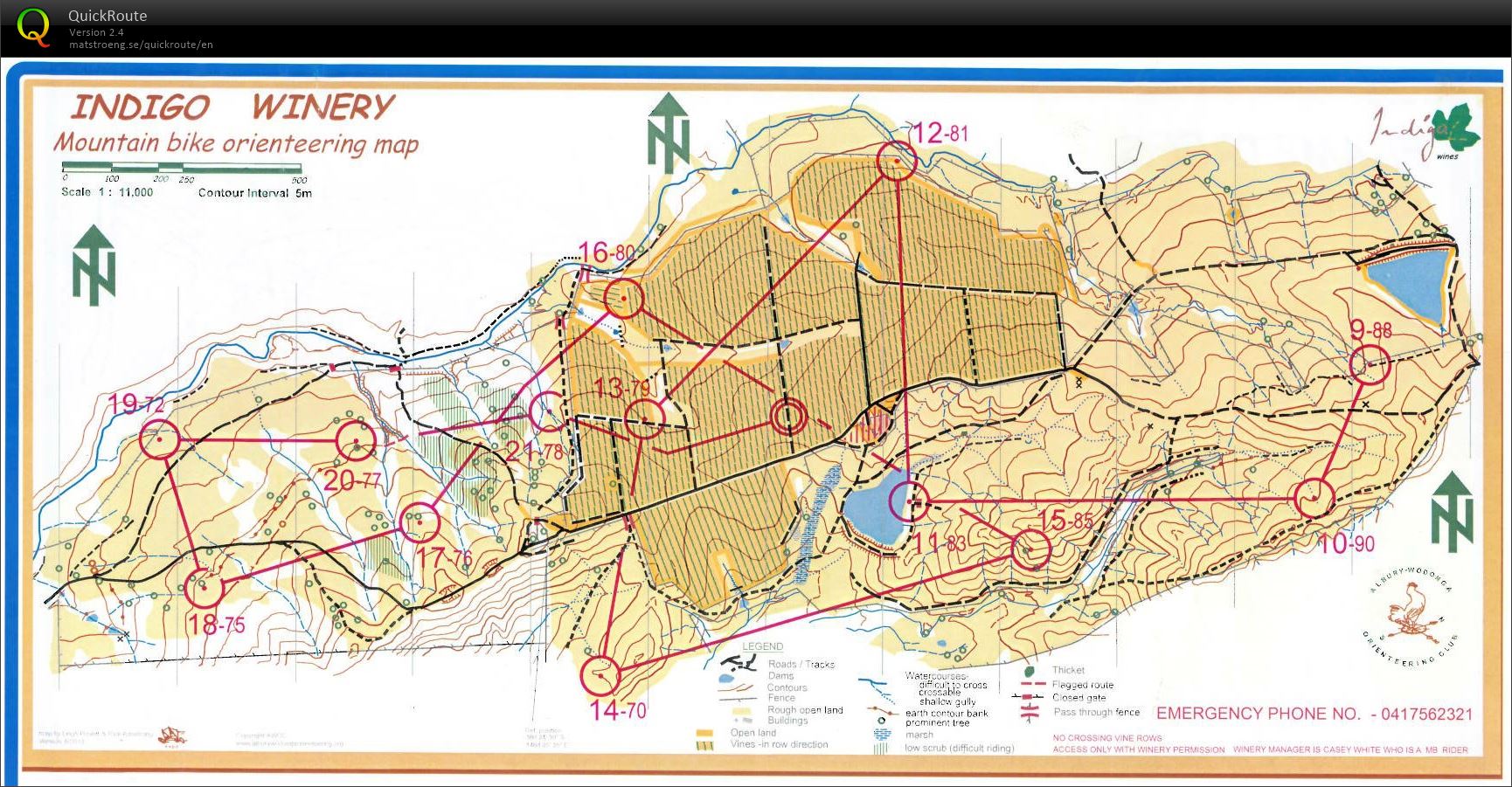 Vic MTBO Middle Champs map2 (16/04/2016)