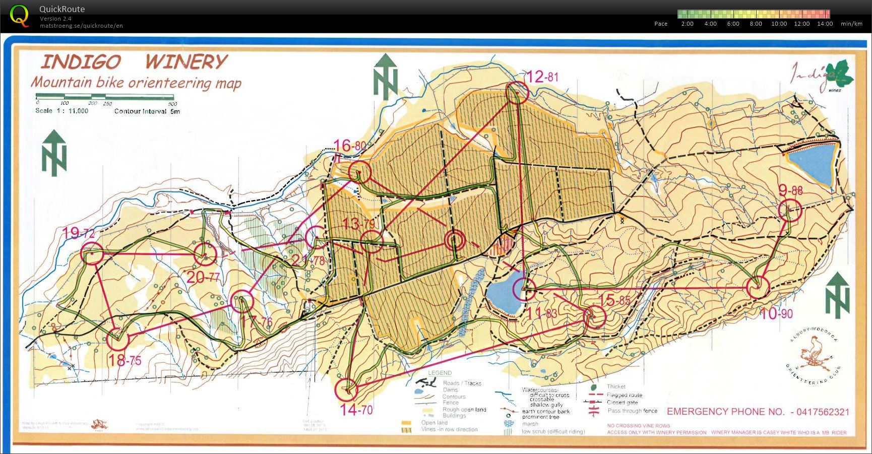 Vic MTBO Middle Champs map2 (16/04/2016)