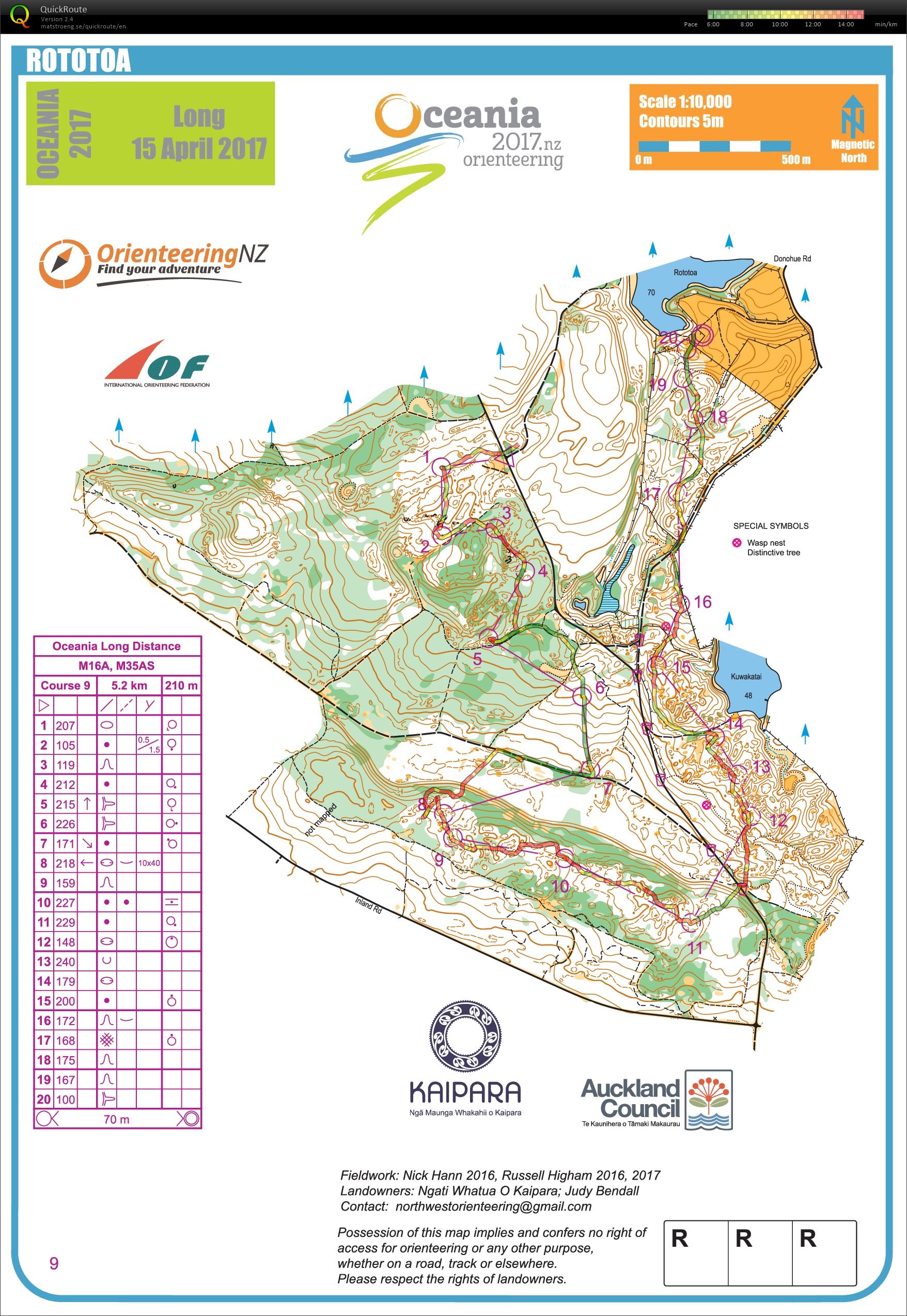 Mason 2017 Oceania Championships - Long Distance 2 (15/04/2017)