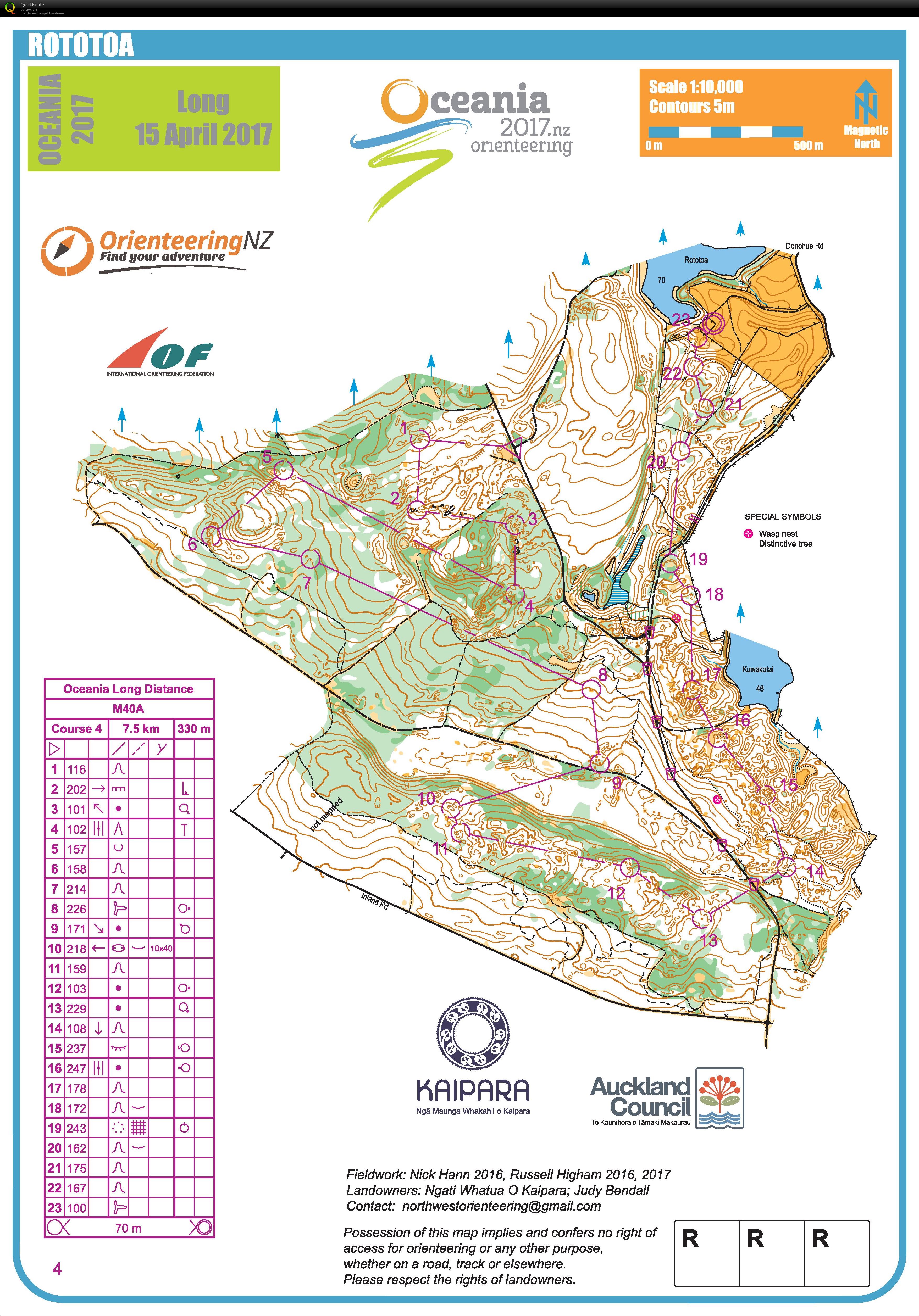 2017 Oceania Championships - Long Distance (15/04/2017)