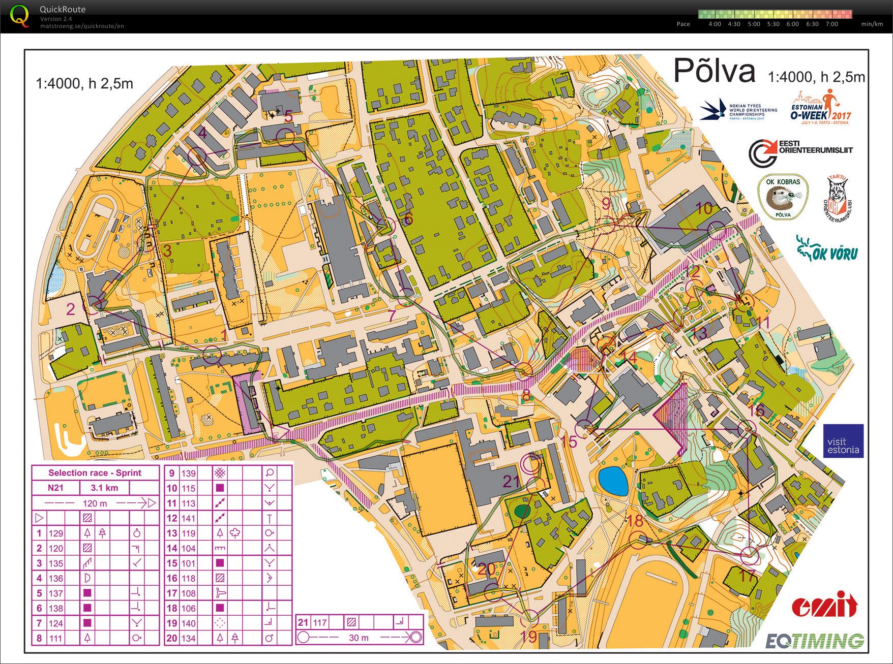 Estonian WOC Selection Sprint (2017-05-12)