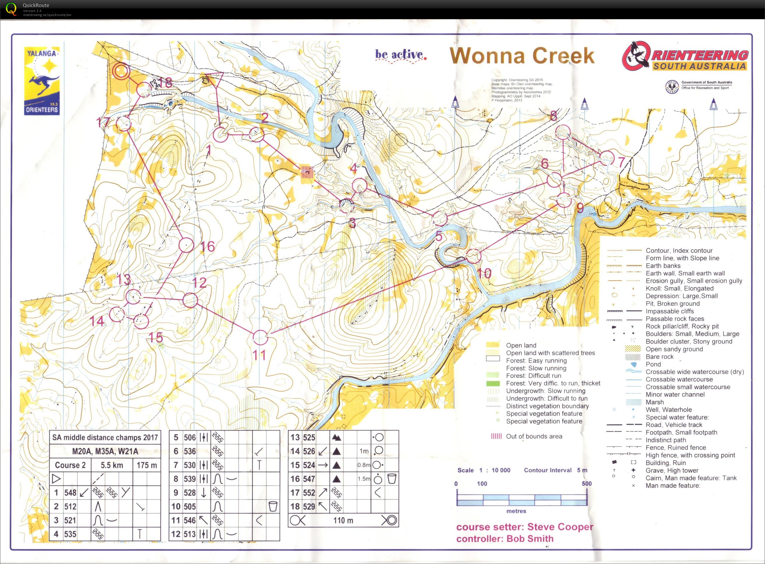 2017 SA Middle Distance Championships - Wonna Creek (02/09/2017)