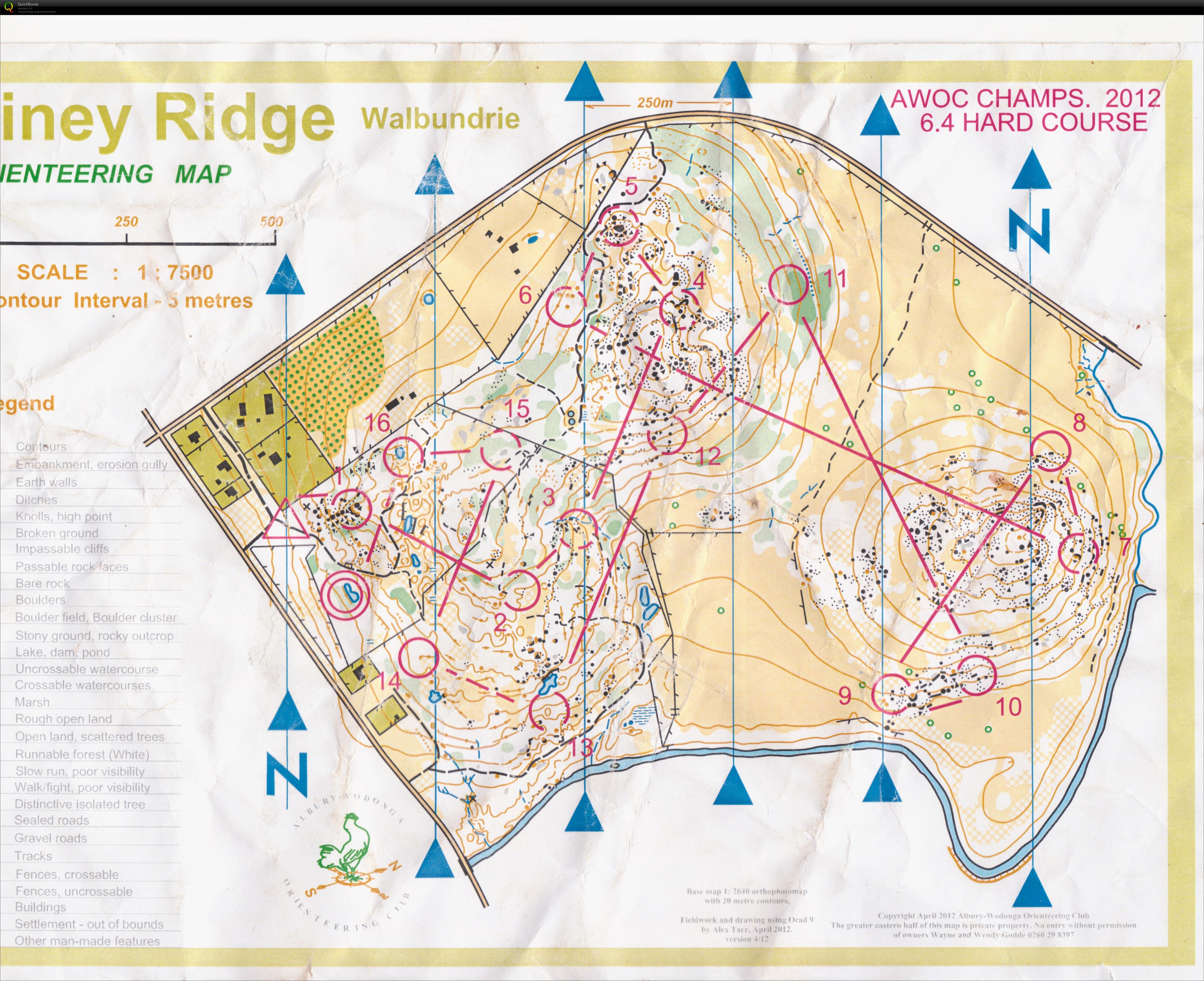 2012 Albury Wodonga Champs - Map 2 of 2 (2012-11-04)