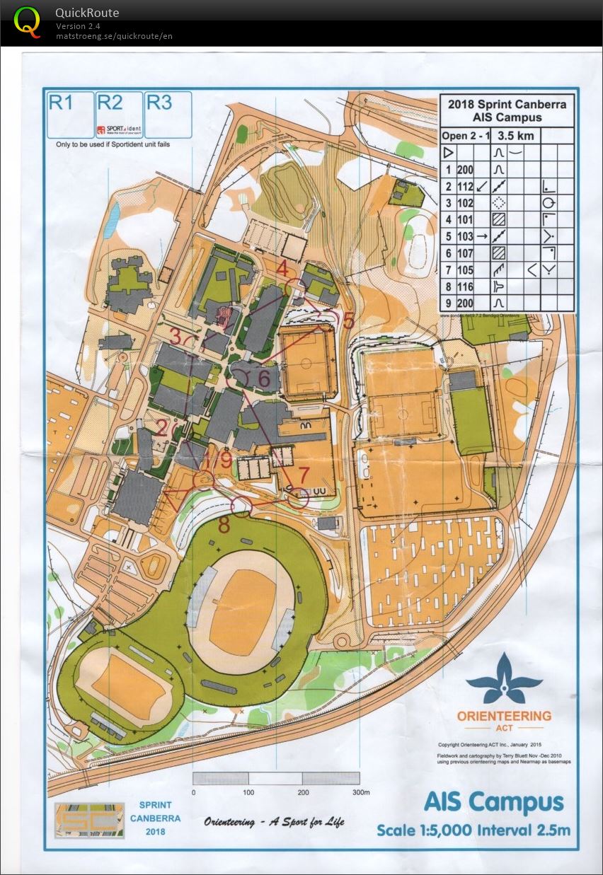 2018 Sprint Canberra Stage 1 map 1 (2018-01-25)