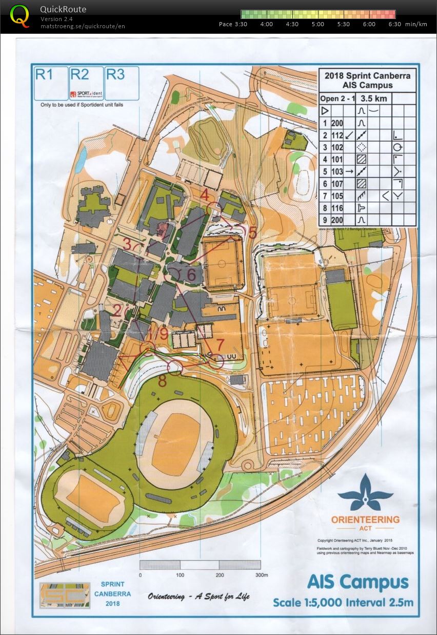 2018 Sprint Canberra Stage 1 map 1 (2018-01-25)