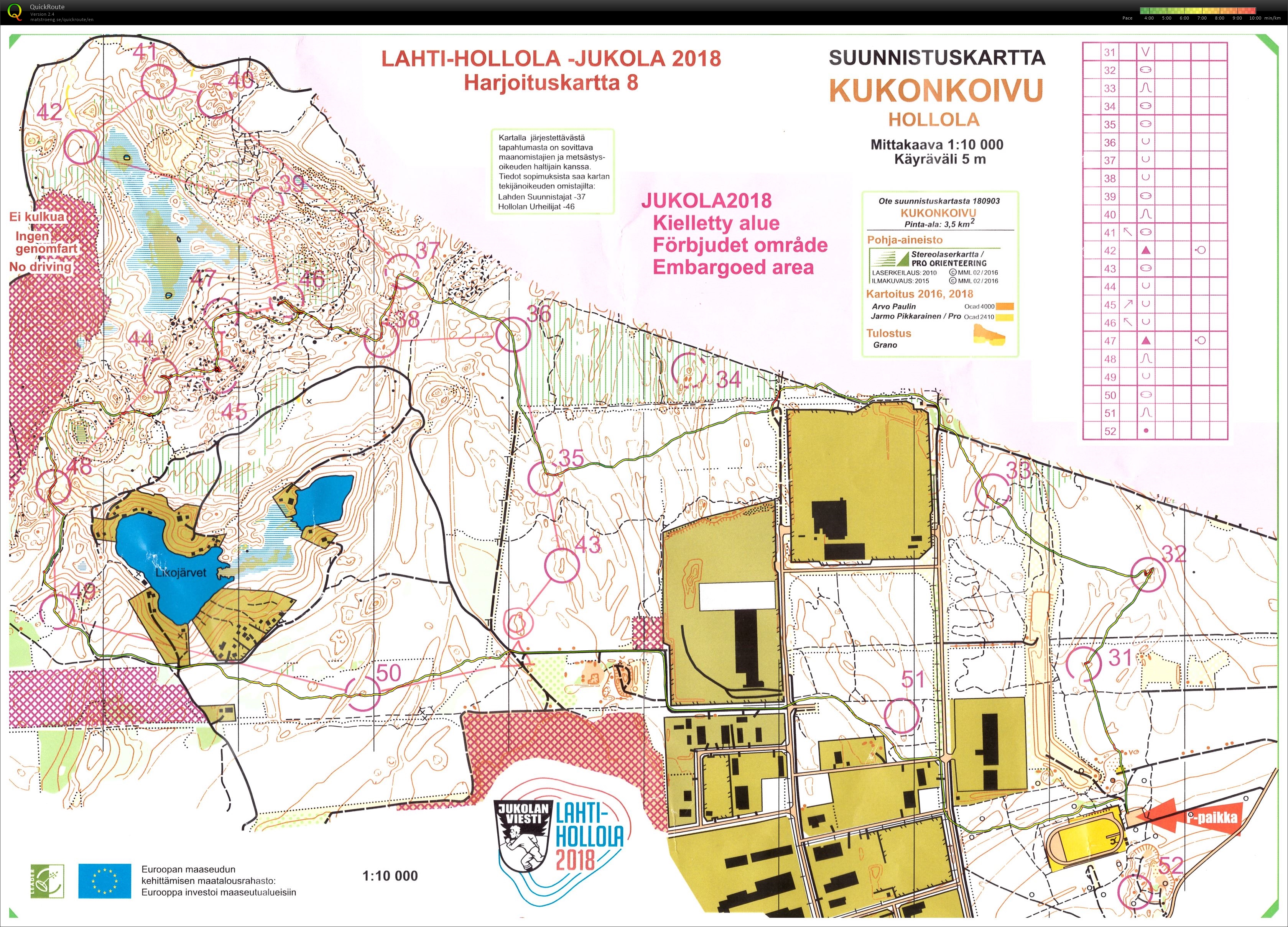 Jukola training (2018-05-27)