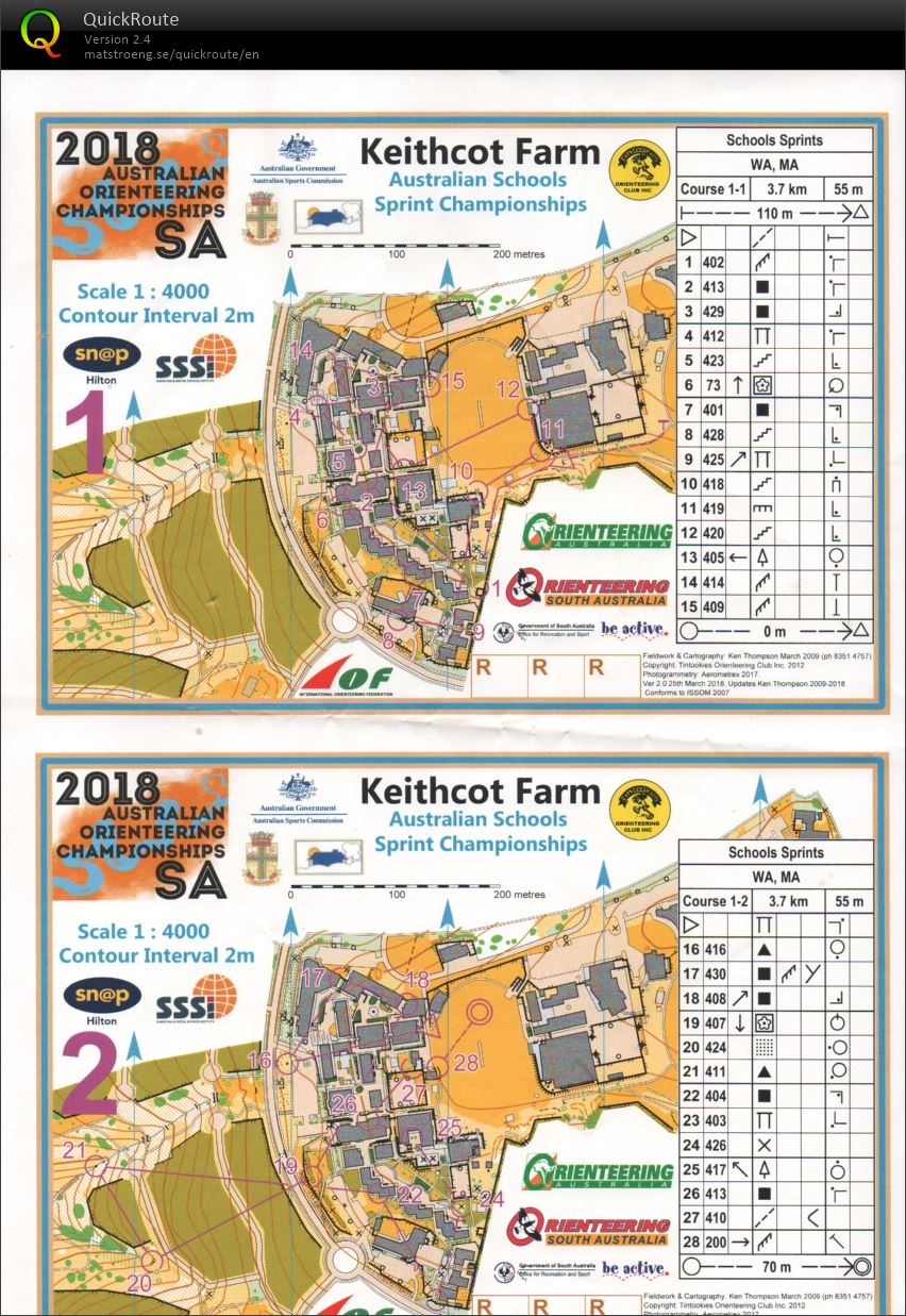 2018 Schools Sprint public race map 1 of 2 (02.10.2018)