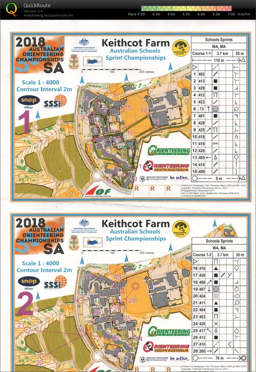 2018 Schools Sprint public race map 1 of 2 (02.10.2018)
