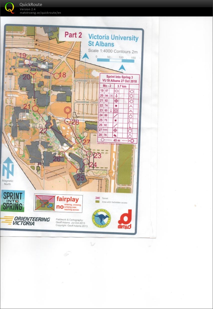 2018 Sprint into Spring race 3 map 2 (27/10/2018)