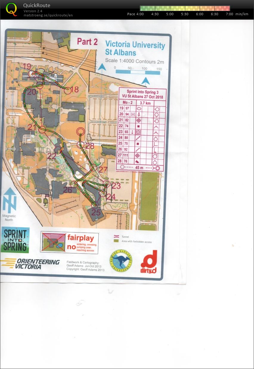 2018 Sprint into Spring race 3 map 2 (27/10/2018)