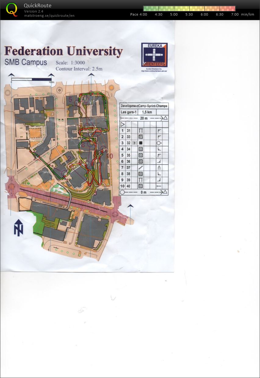 National Junior Camp Sprint Champs Map 1 (16/12/2018)
