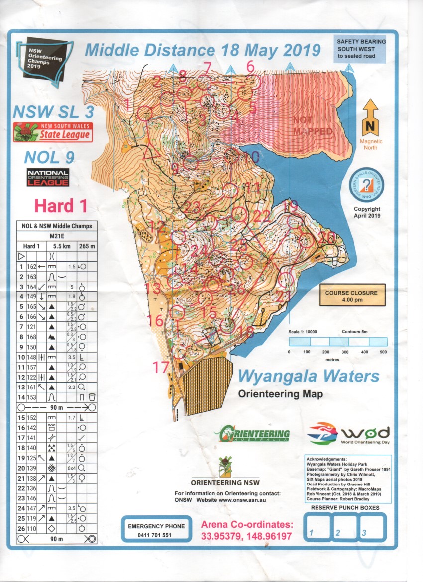 2019 NSW Middle Distance Championships and NOL (20/05/2019)