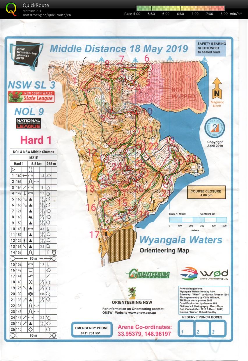2019 NSW Middle Distance Championships and NOL (20/05/2019)
