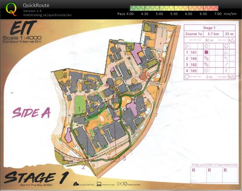 2020 Sprint the Bay Stage 1 map 1 (31/01/2020)