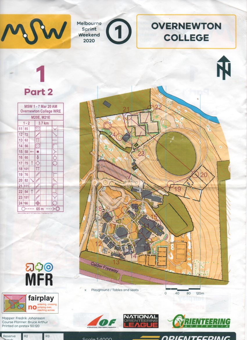 Melbourne Sprint Weekend Stage 1 Map 2 (23-02-2020)