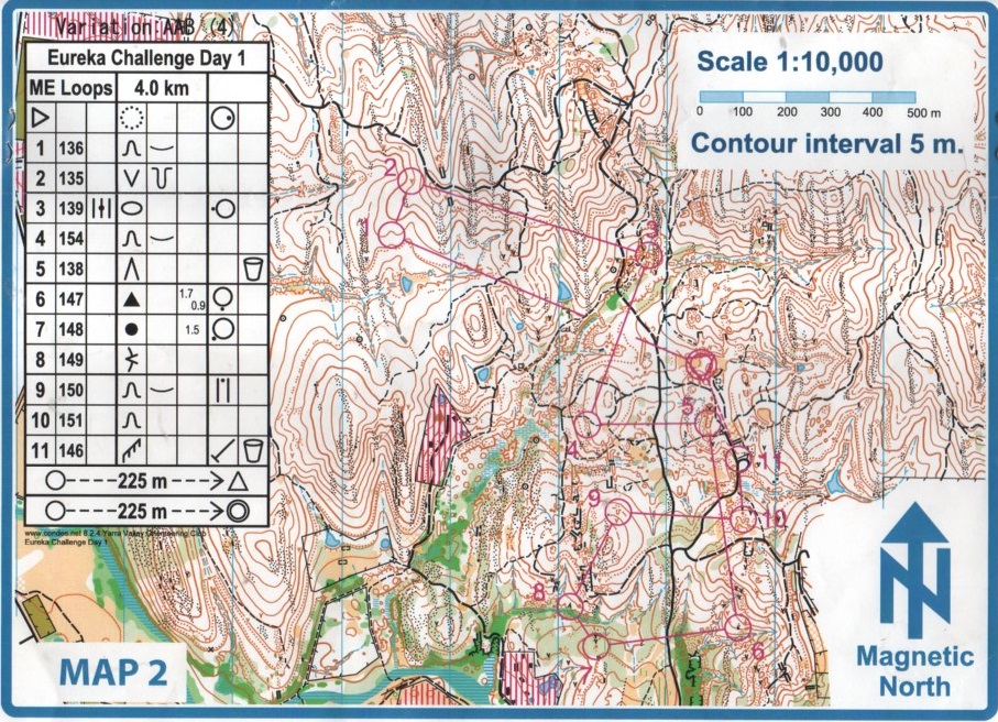 2010 Eureka Challenge re-run map 2 (16-05-2020)