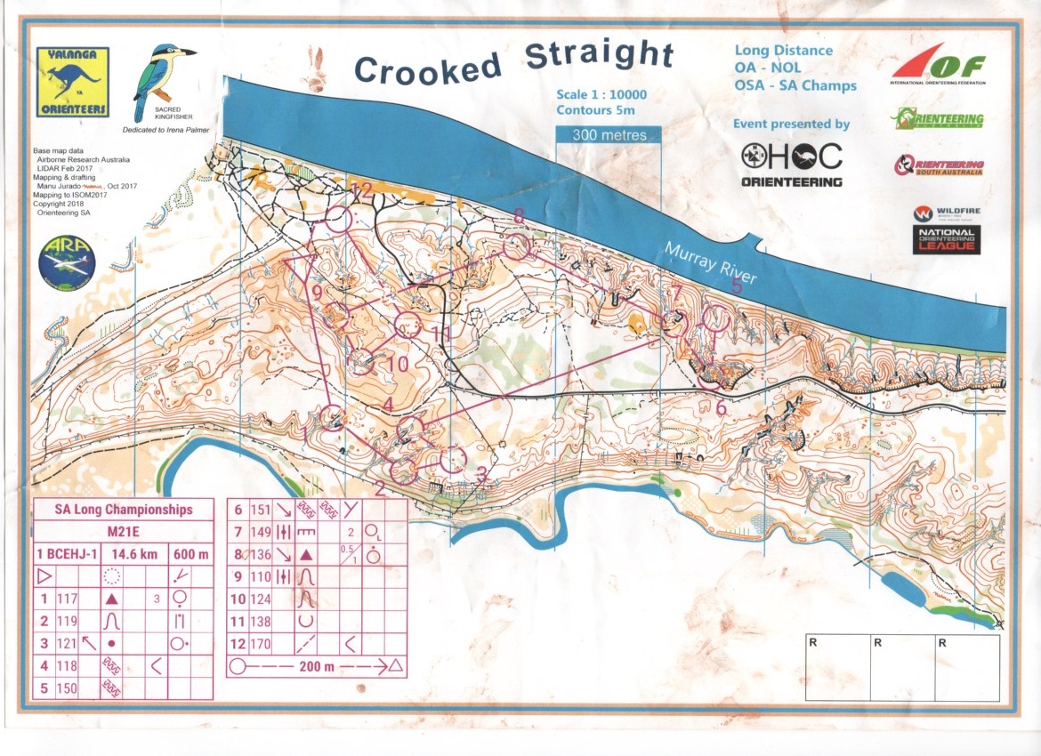 2021 South Australian Long Distance Championships Map 1 of 2 (25-04-2021)