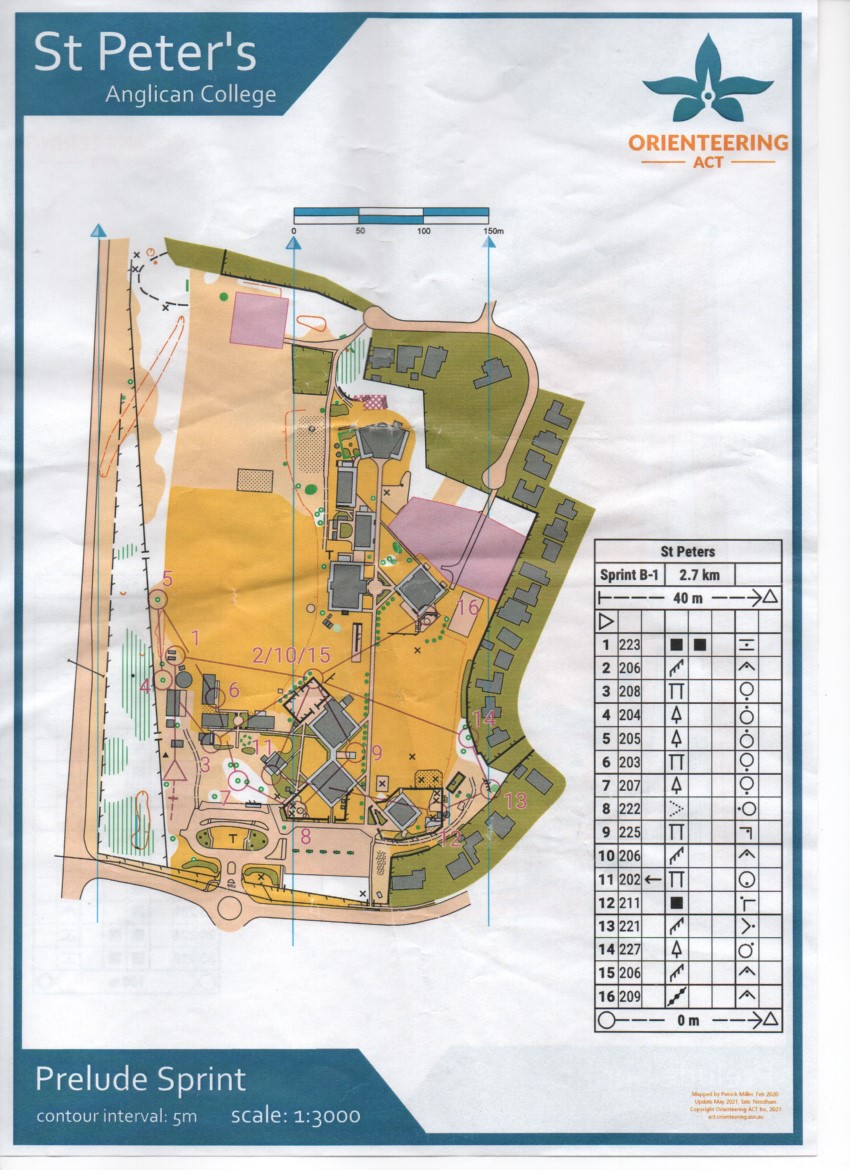 Broulee Sprint Map 1 of 2 (2021-05-15)
