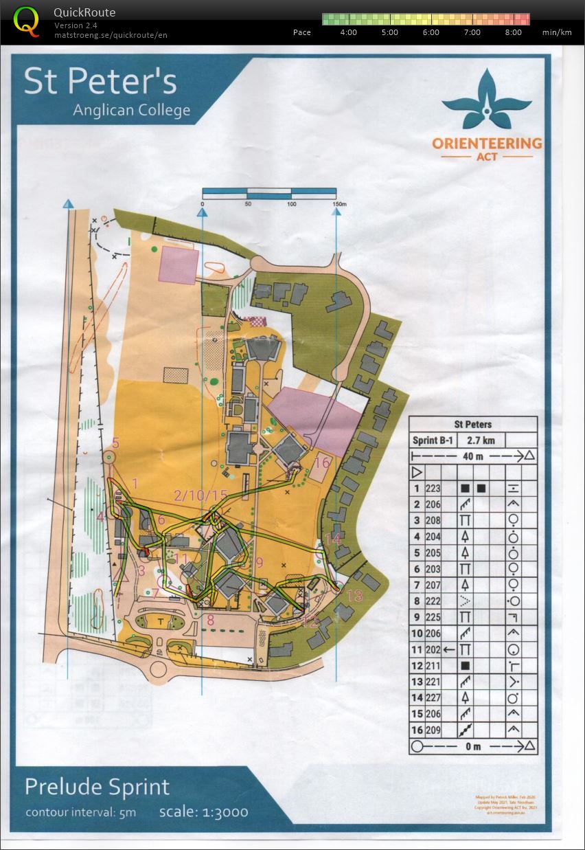 Broulee Sprint Map 1 of 2 (2021-05-15)