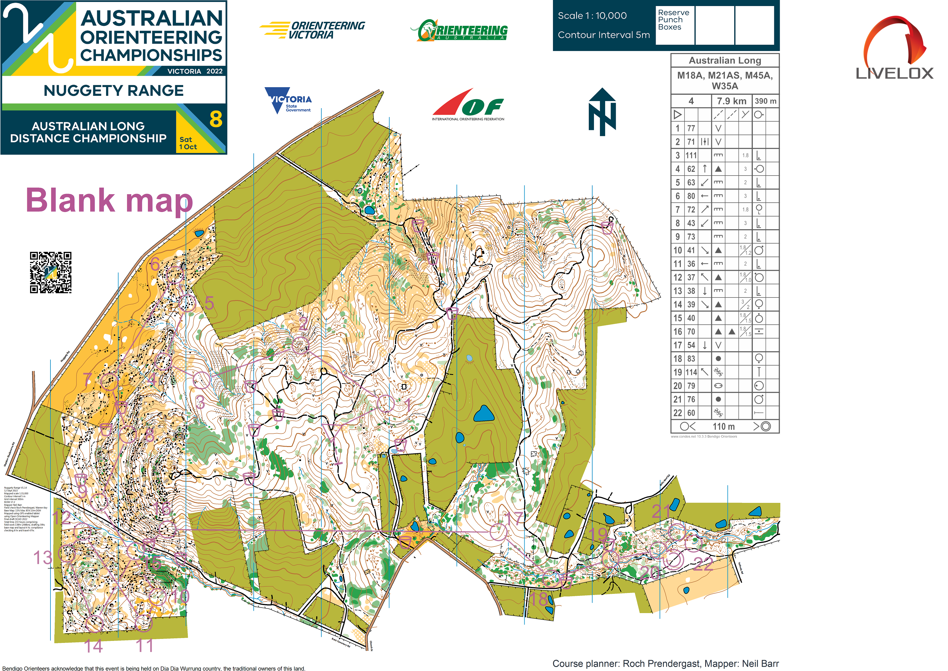 2022 Australian Championships Long Distance (2022-10-01)