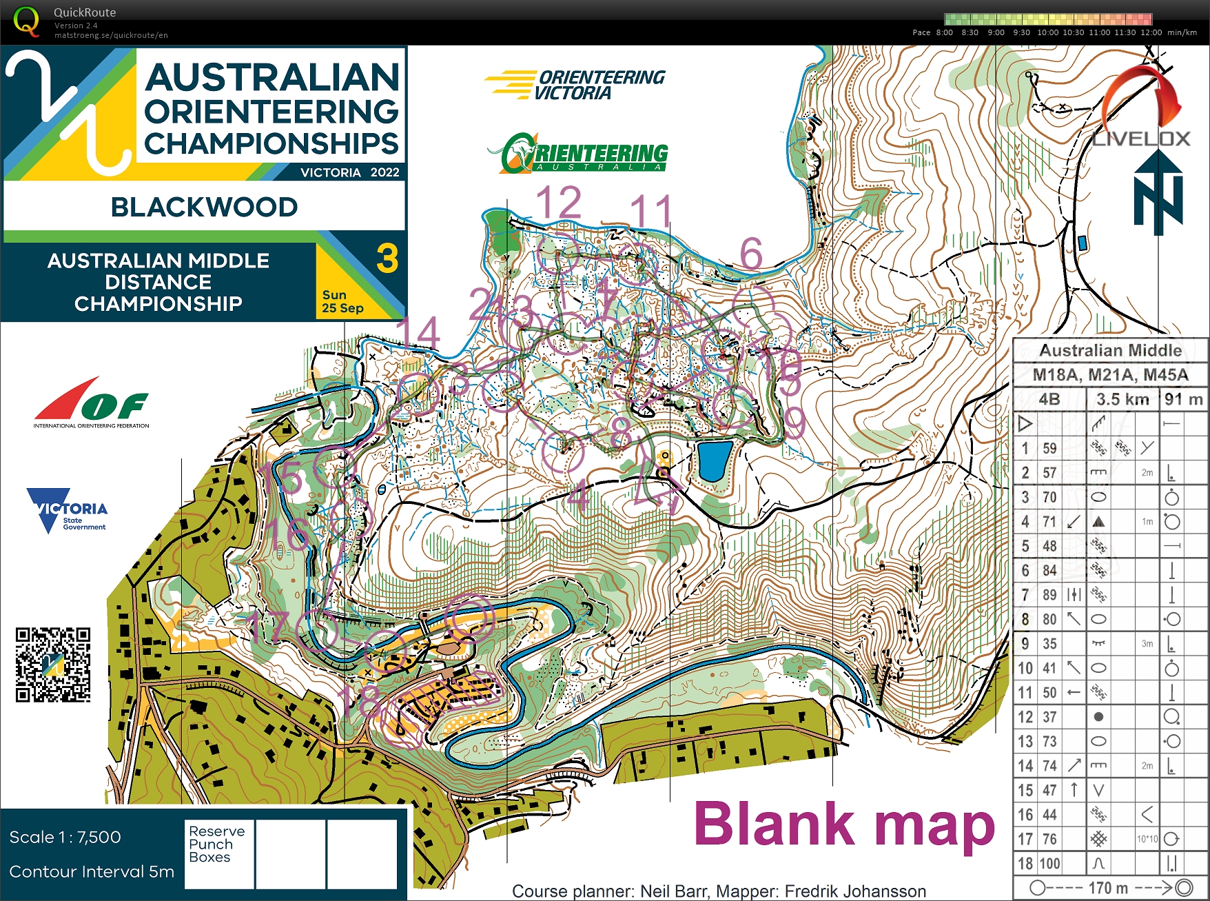 2022 Australian Championships Middle Distance (25/09/2022)