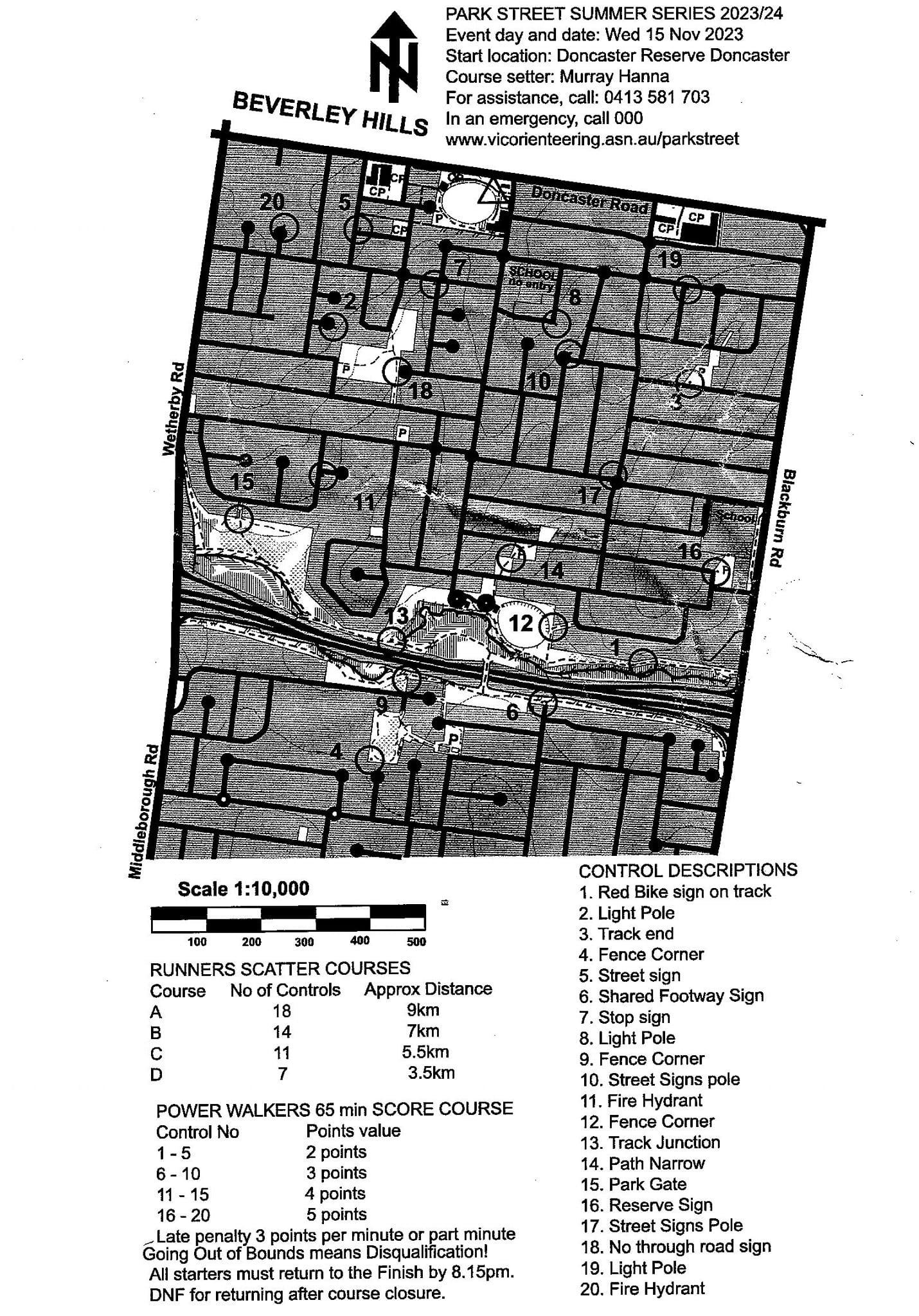 Melbourne Park Street Wednesday Summer Series Event 7 (2023-11-15)