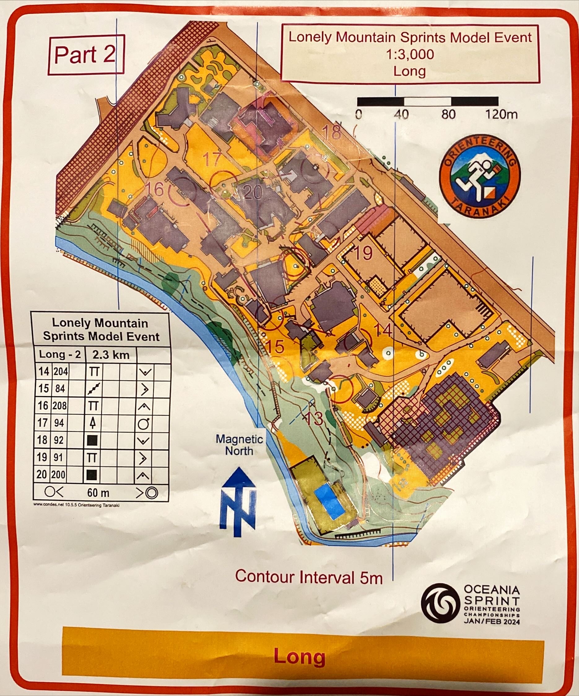 2024 Lonely Mountain Sprints model map 1 of 2 (26.01.2024)