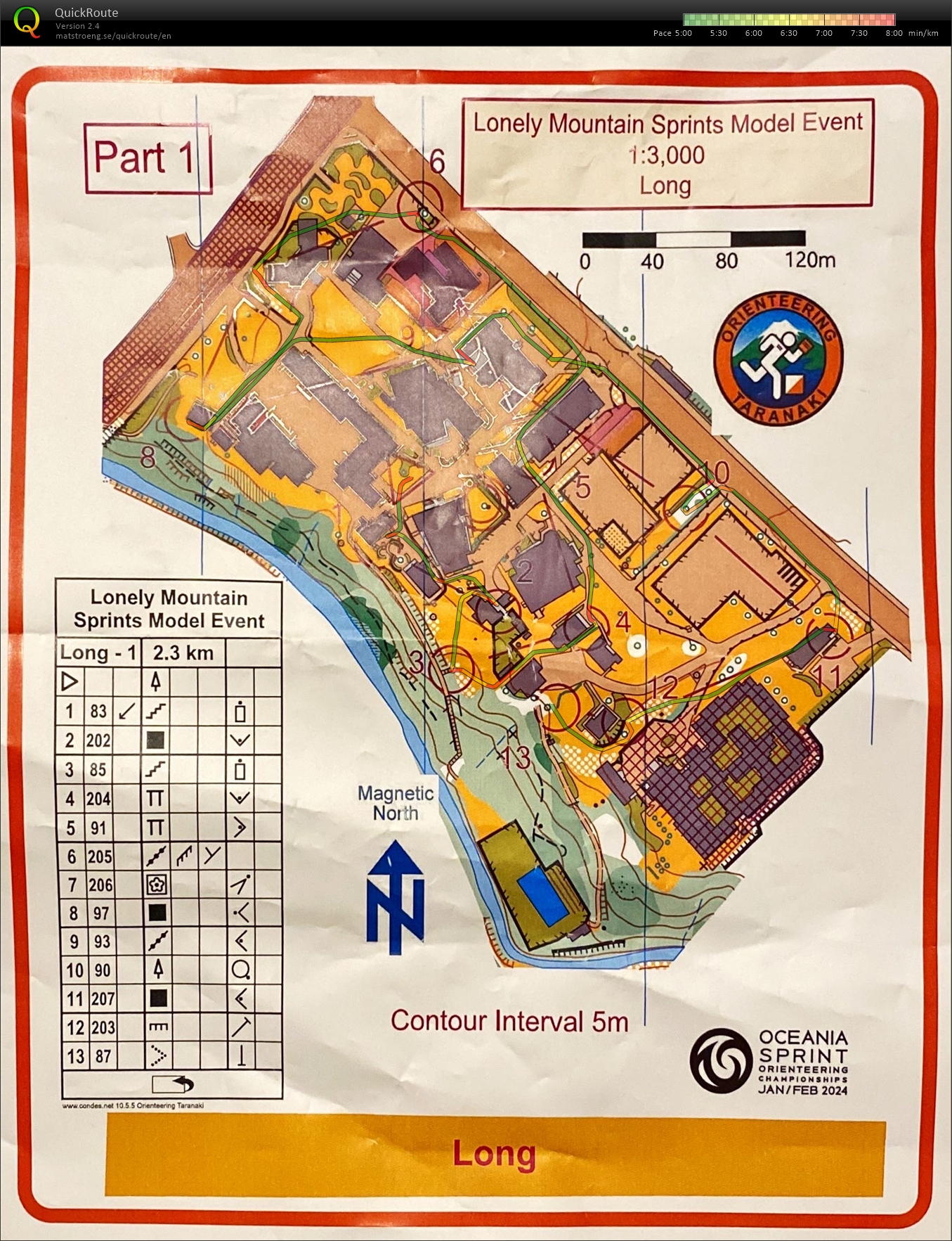 2024 Lonely Mountain Sprints model map 1 of 2 (26.01.2024)