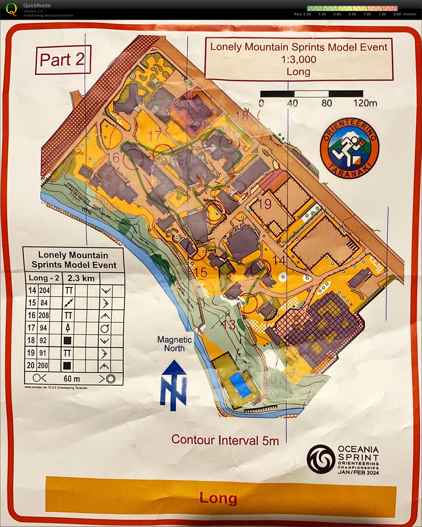 2024 Lonely Mountain Sprints model map 2 of 2 (26/01/2024)