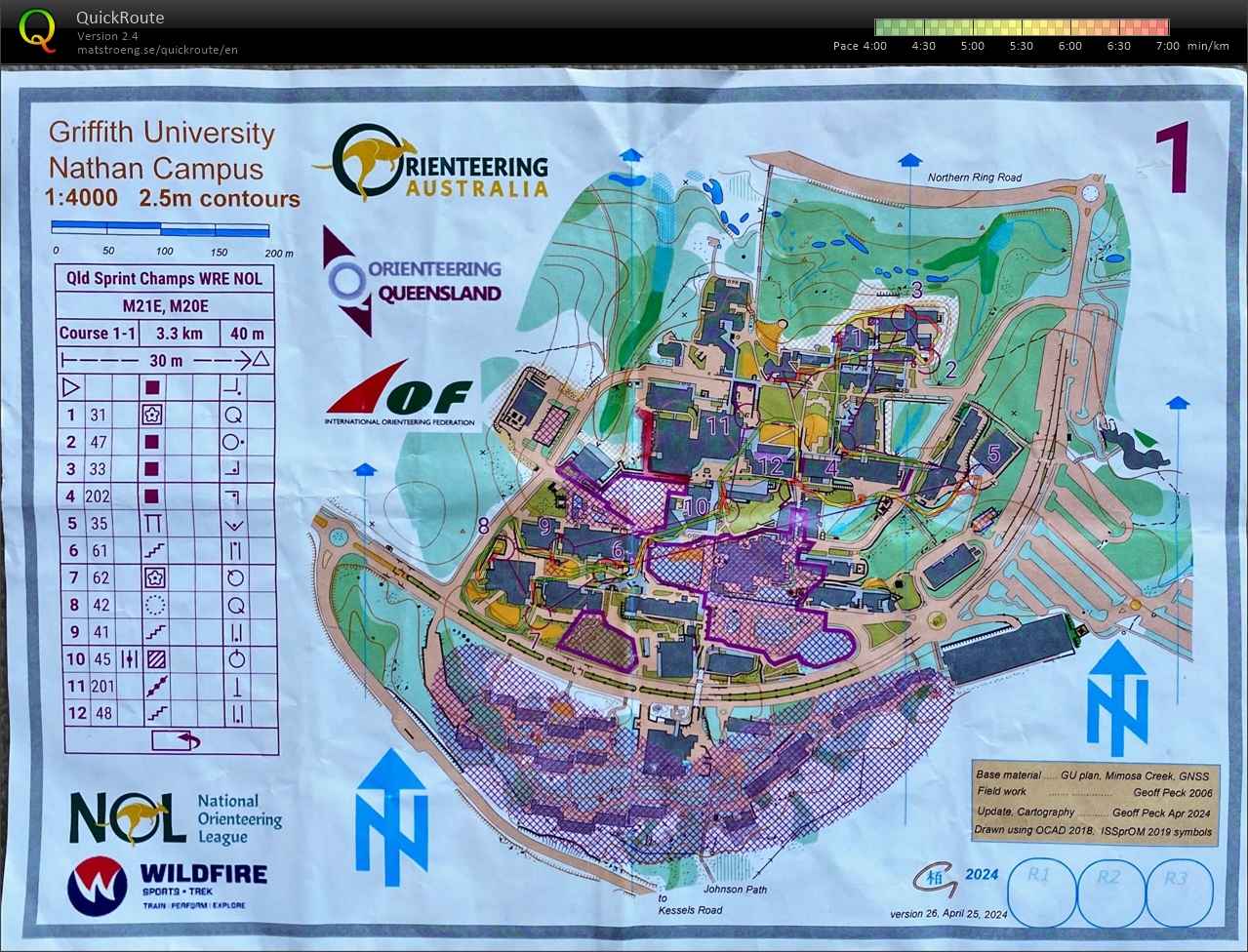 2024 NOL3a - WRE Elite Qld Sprint Champs map 1 (27.04.2024)