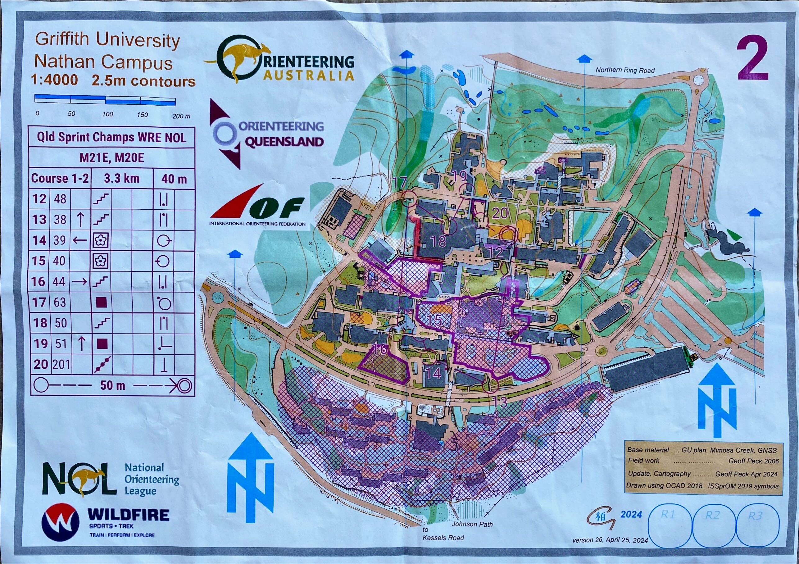 2024 NOL3a - WRE Elite Qld Sprint Champs map 2 (2024-04-27)