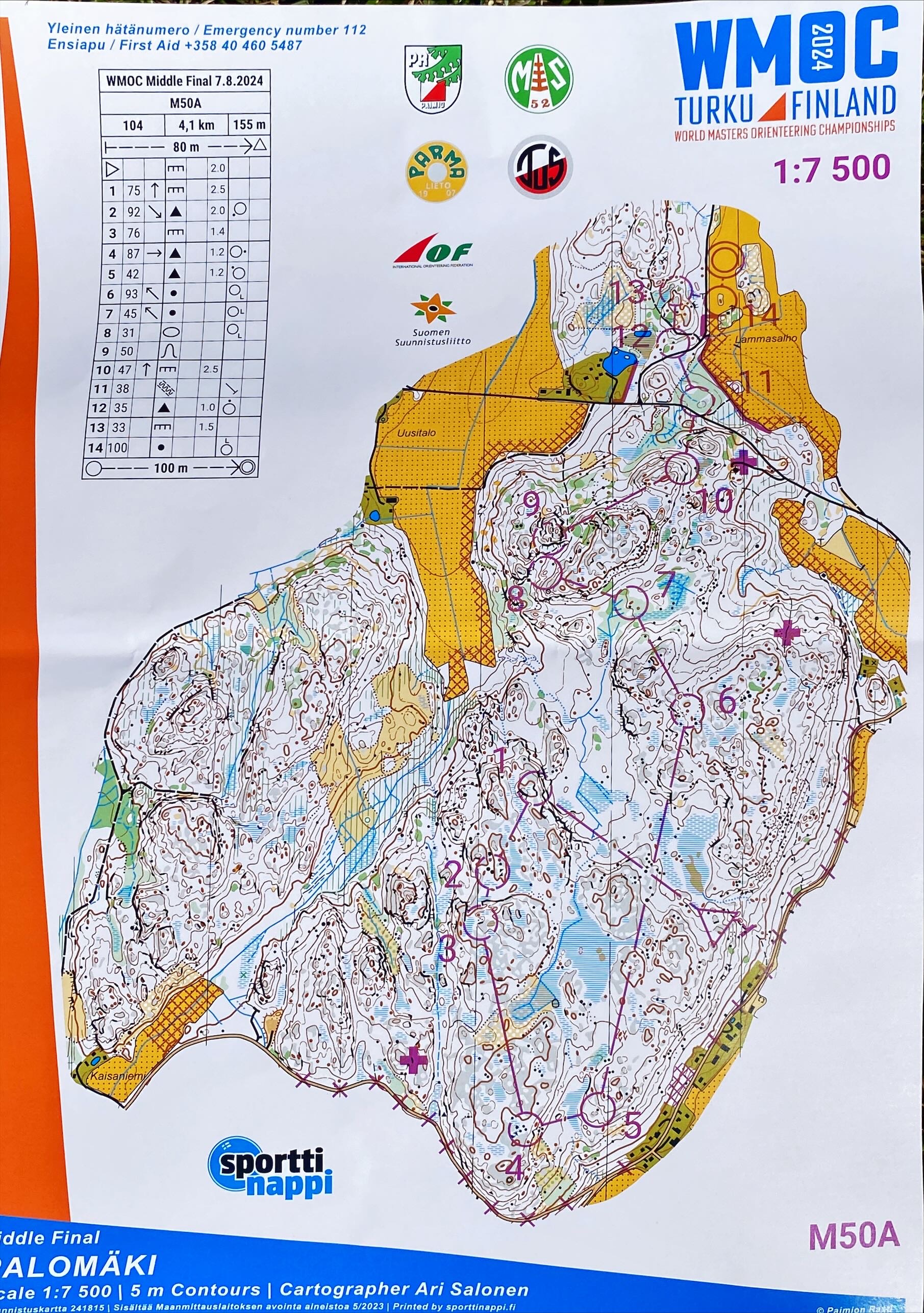 2024 WMOC Middle Final M50A (07-08-2024)