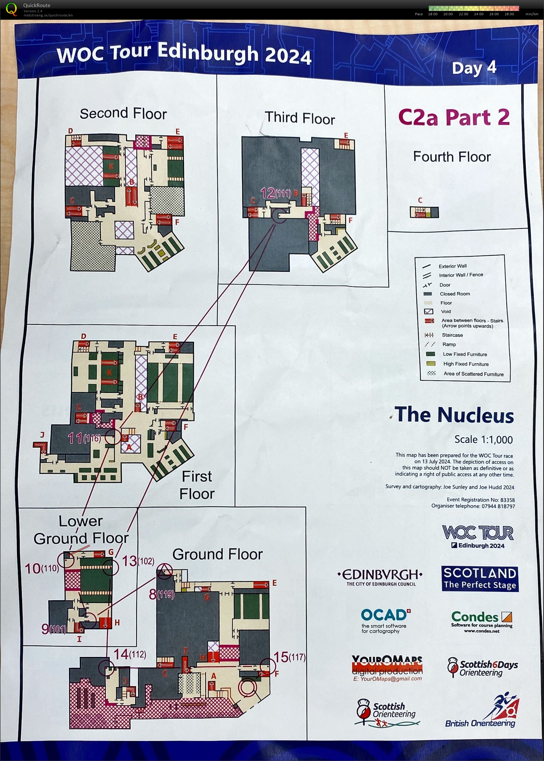 WOC Tour Indoor map 2 (13.07.2024)