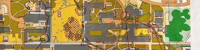 NOL 2d - Two Person Sprint Relay - Murdoch Uni map 1 (09/03/2025)