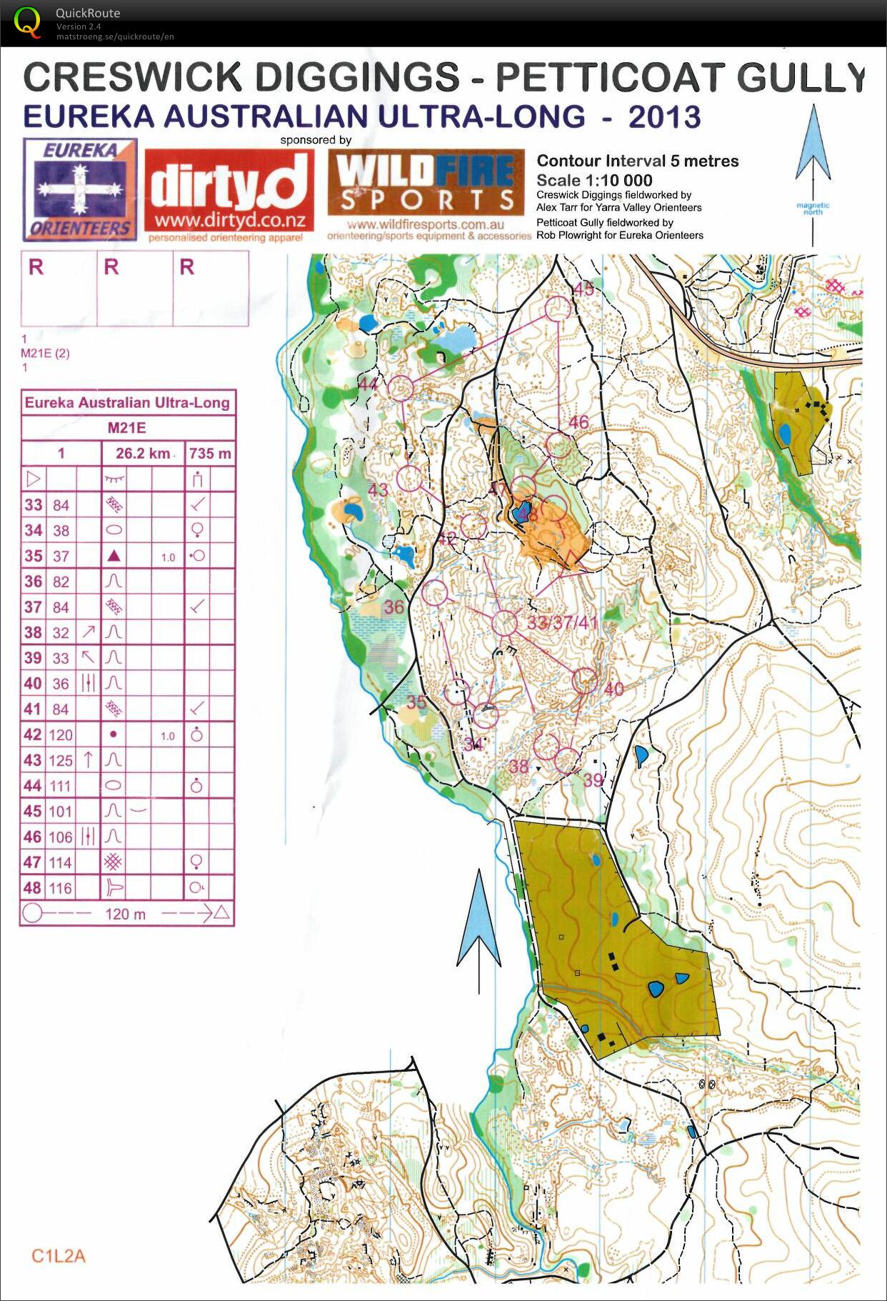 2013 Australian Ultra Long Map 2 (2013-04-06)